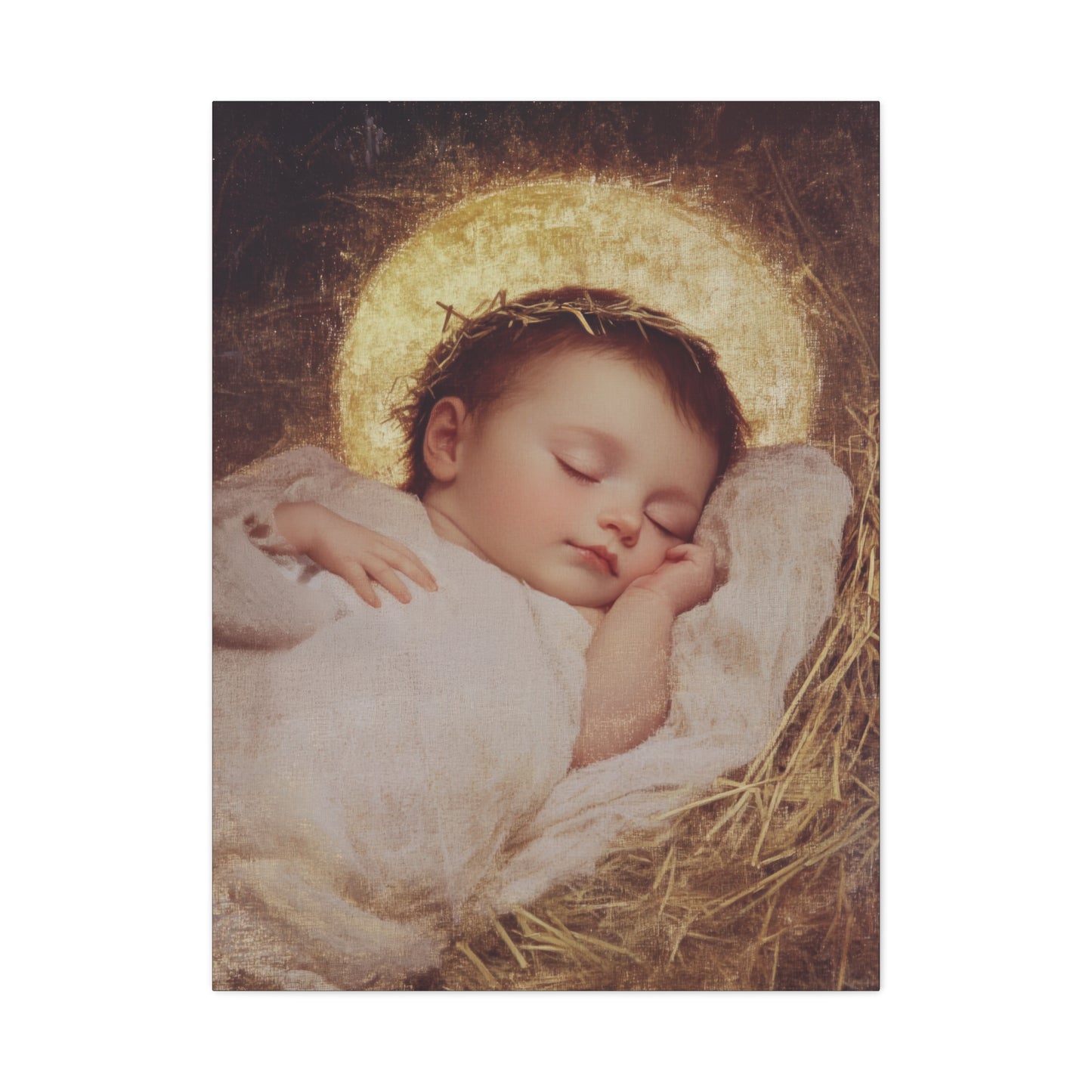 The Christ Child Born Into the Quiet of the World - Gallery Wrapped Canvas - Print - Religious Art for your Home - Catholic Art Print