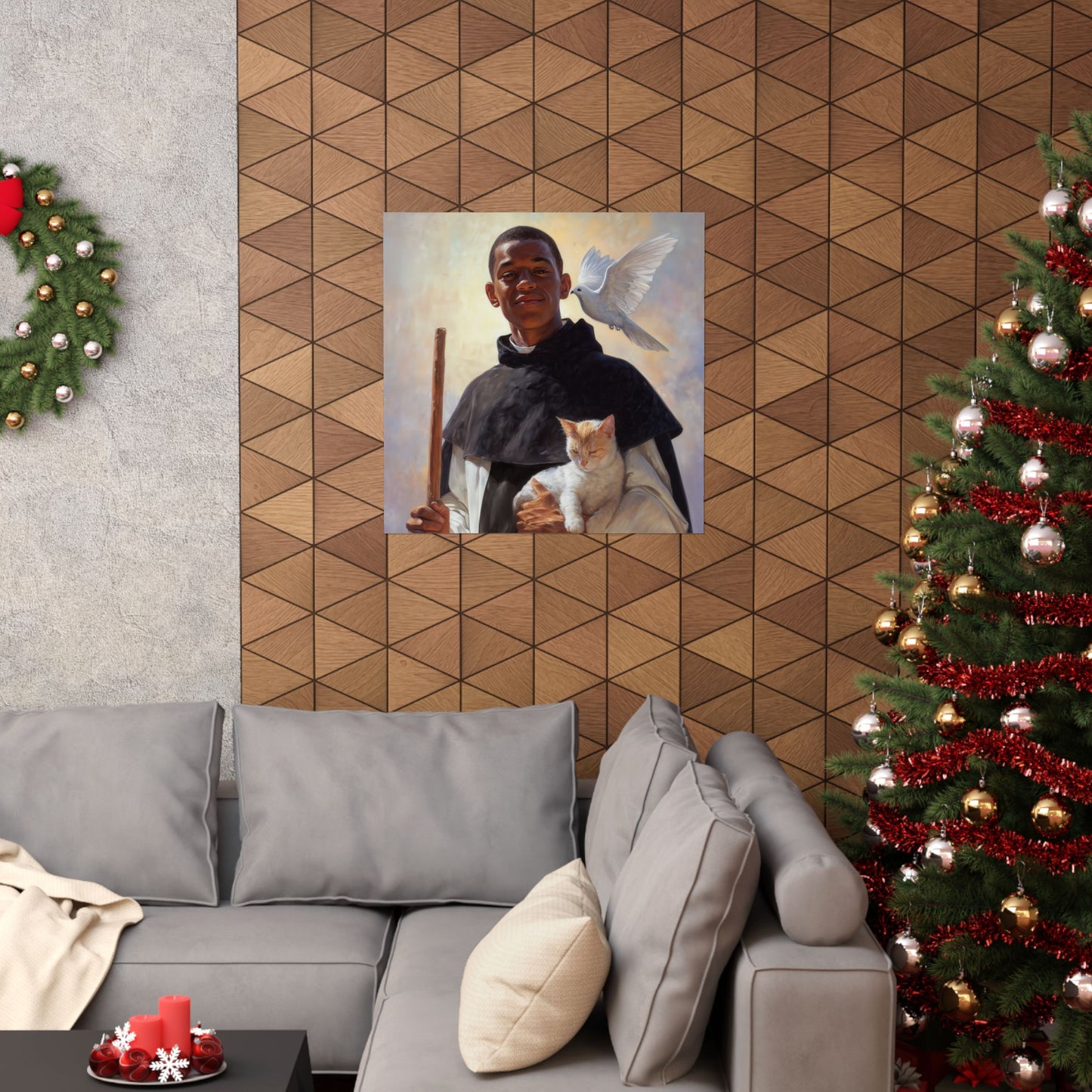 Saint Martin de Porres - Sanctified Souls Print - Multiple Sizes - Premium Matte Vertical Posters