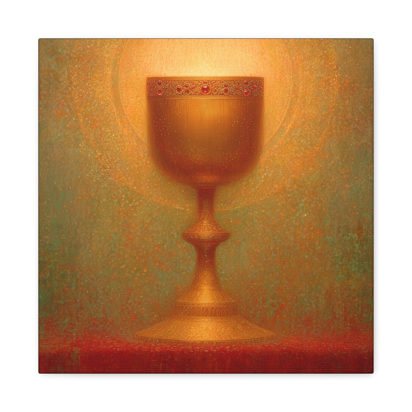 Chalice of the Lamb, Light of the World - The Holy Grail - Gallery Wrapped Canvas - Print - Religious Art for your Home - Catholic Art