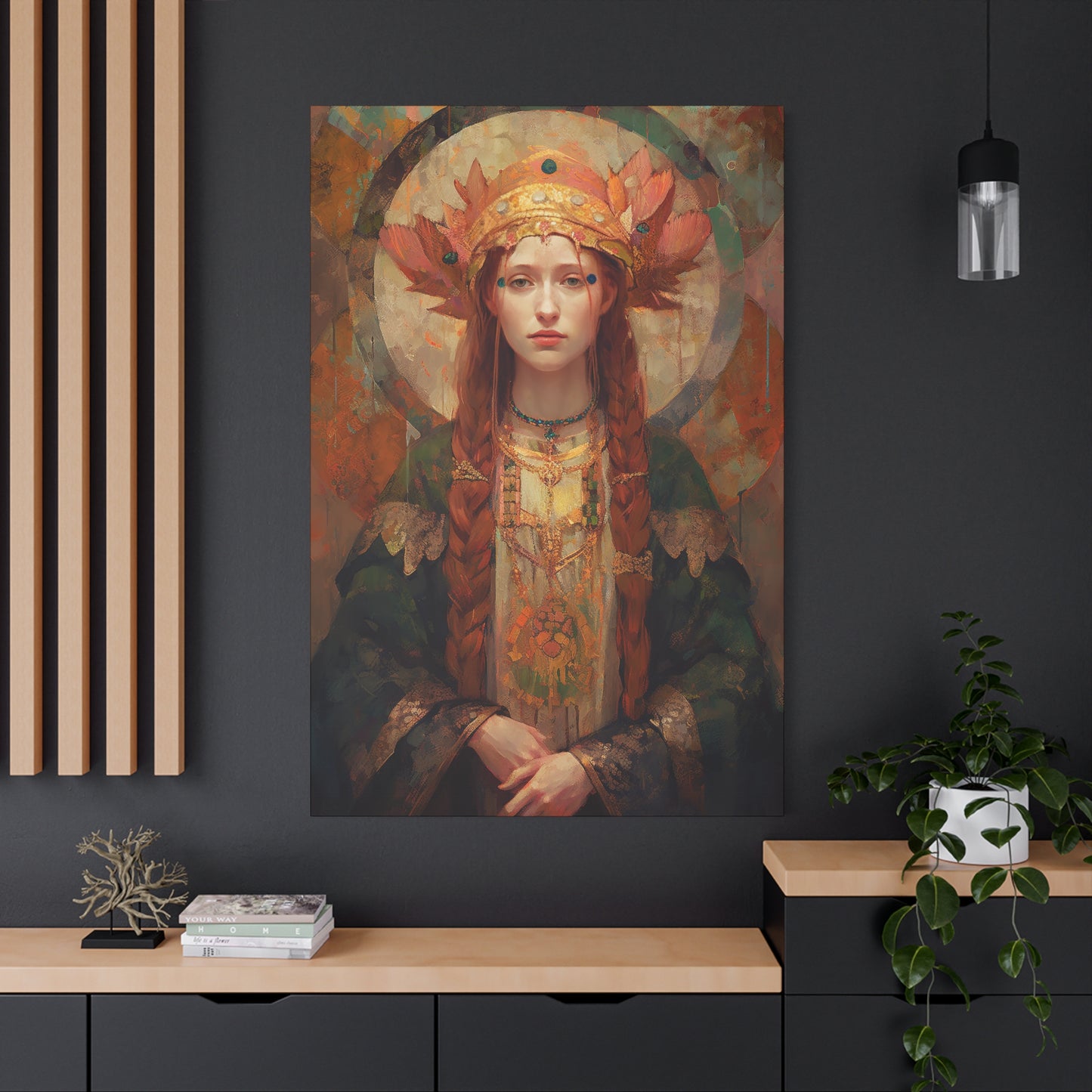 Saint Margaret of Scotland - Museum Wrapped Canvas - Sanctified Souls Print - Religious Art for your Home