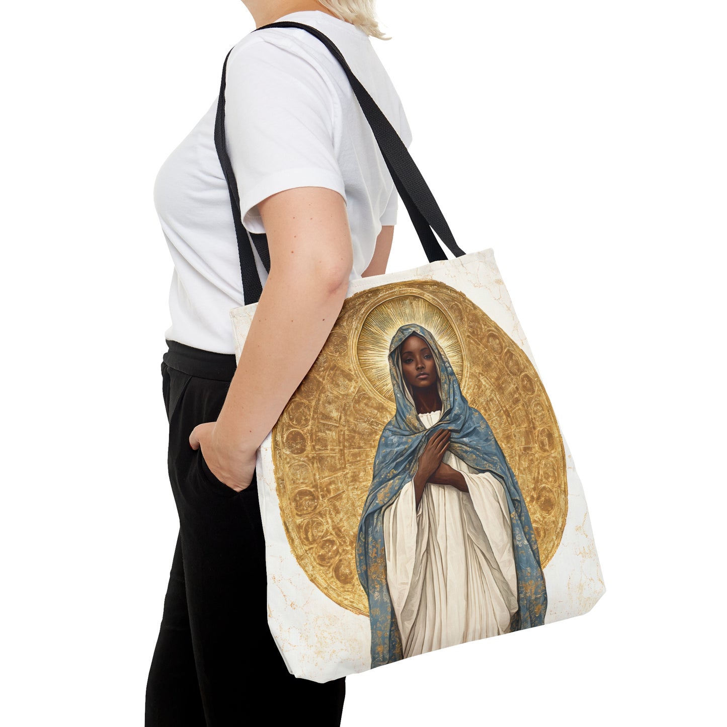 Our Lady of Kibeho- The Vision of Divine Peace Tote Bag - Large Medium Small Faith Art Bag - Catholic Faith Purse - Religious Carry All