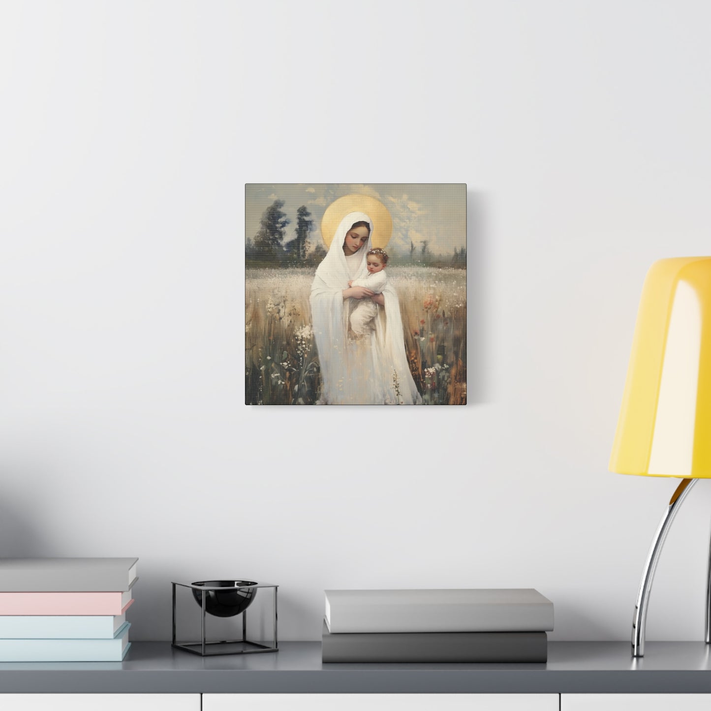 Our Lady of the Prairie - Multiple Sizes - Catholic Home art - Museum Wrapped Canvas - Sanctified Souls Print