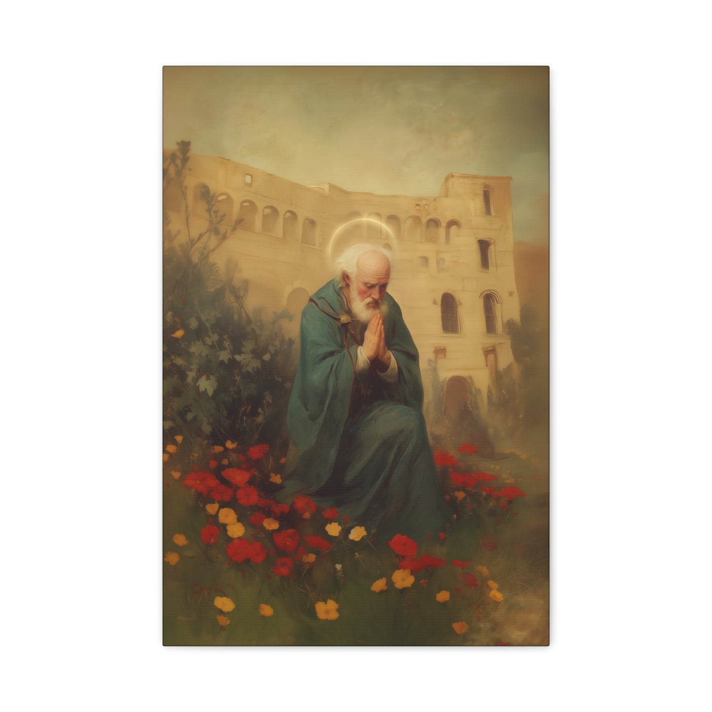 Saint Cyprian - Multiple Sizes - Catholic Home art - Museum Wrapped Canvas - Sanctified Souls Print - Catholic Martyr Art