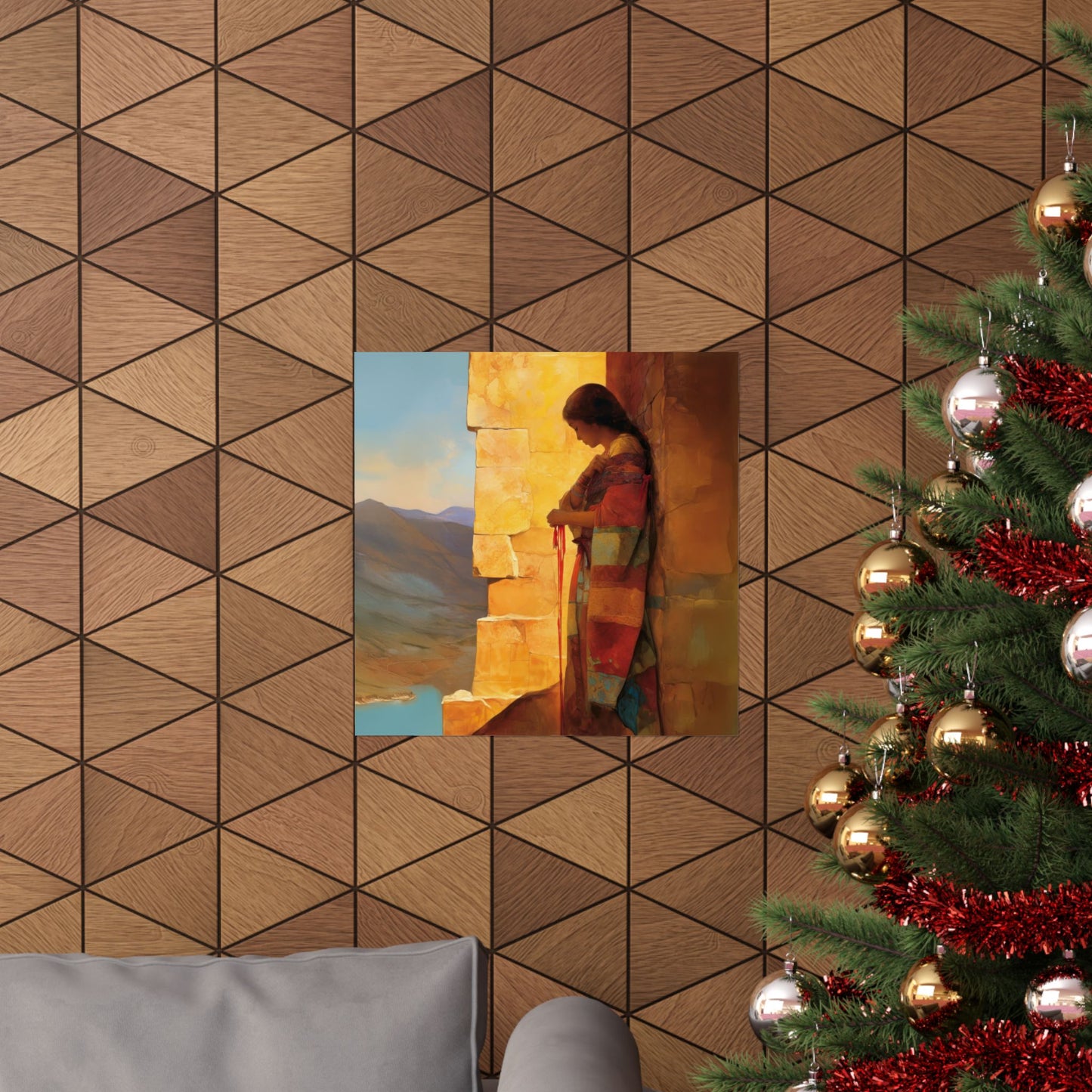 A Thread Through the Line of Christ - Rahab - Sanctified Souls Print - Multiple Sizes - Premium Matte Vertical Posters