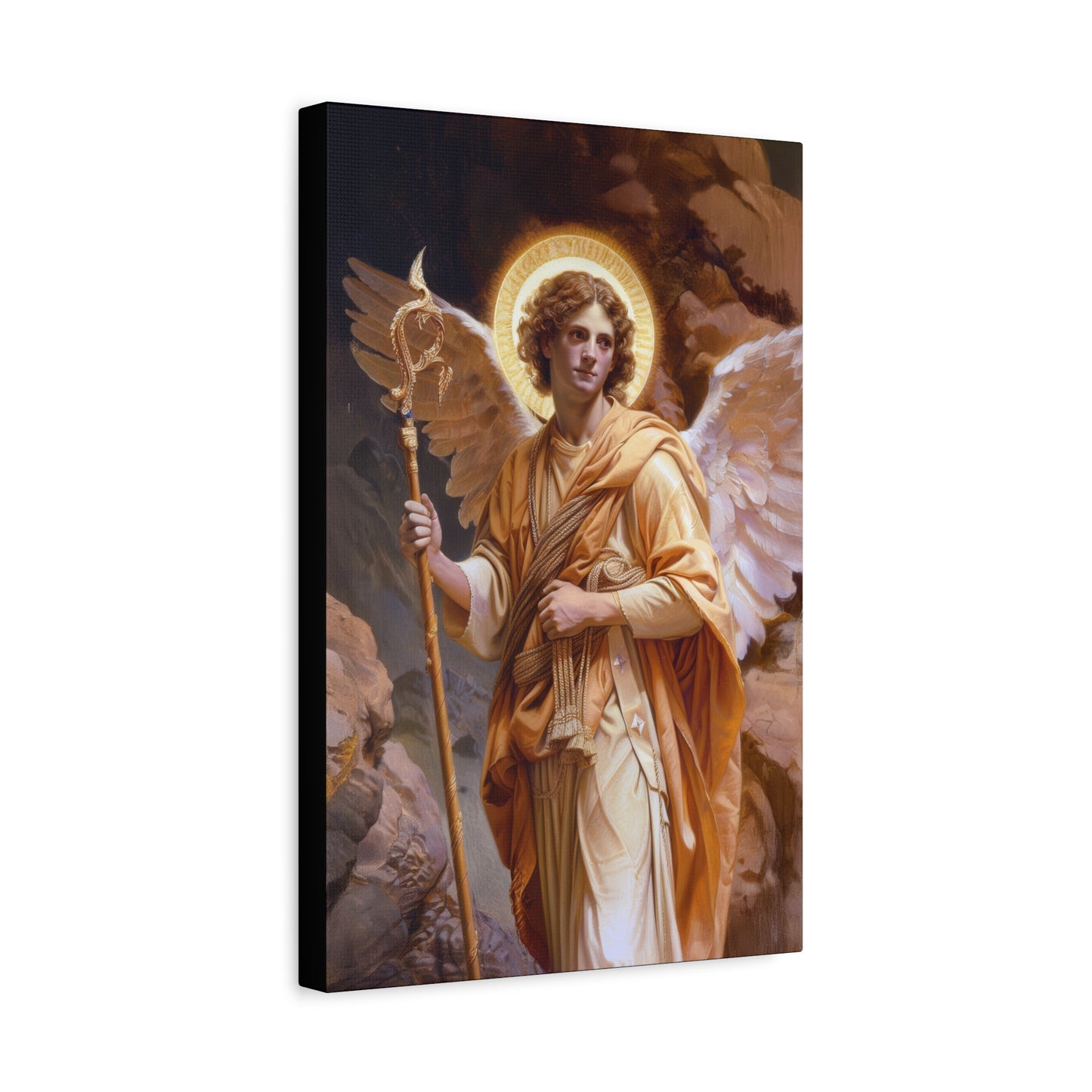 Saint Raphael the Archangel - Gallery Wrapped Canvas - Print - Religious Art for your Home - Catholic