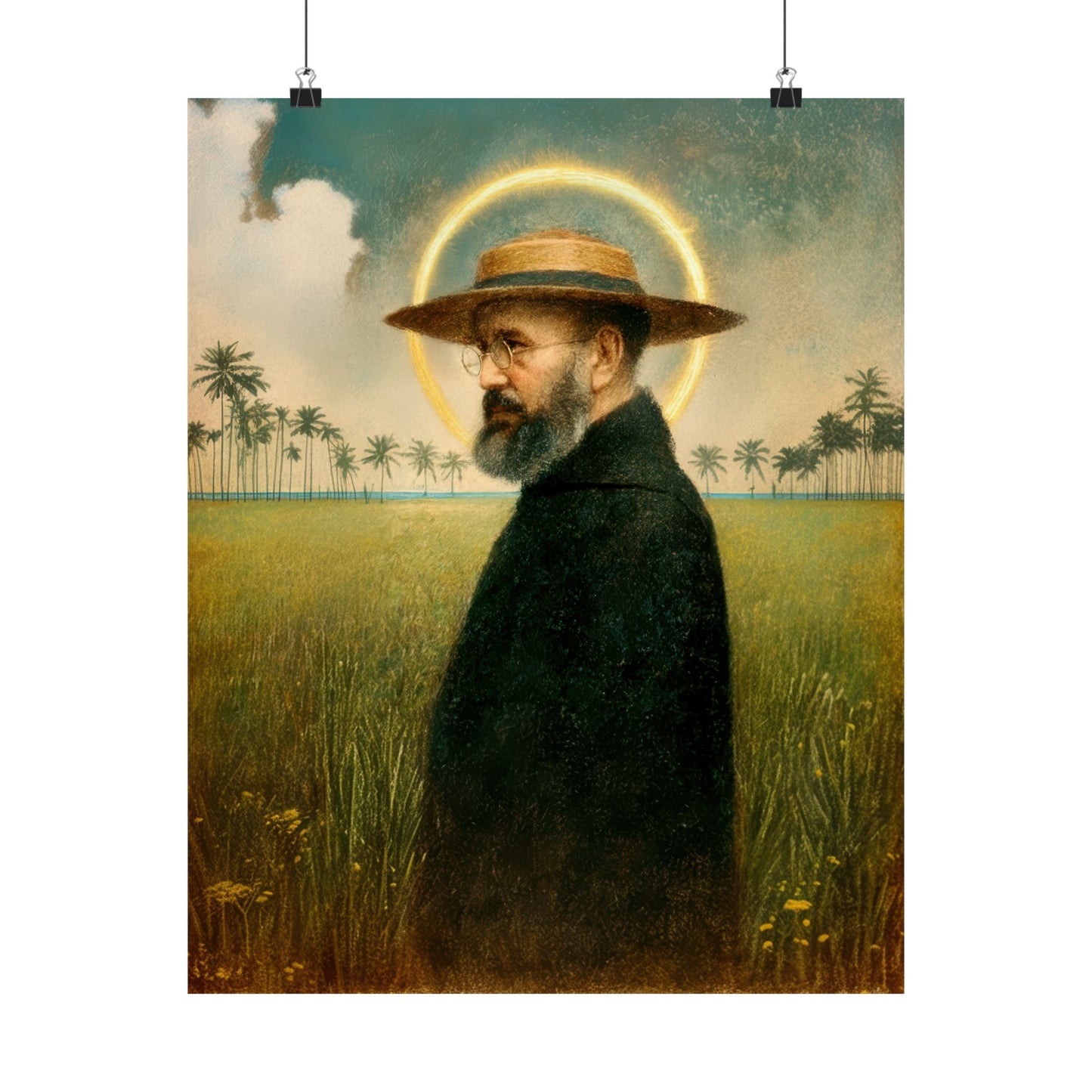 Saint Damien of Molokai - Sanctified Souls Print - Multiple Sizes - Premium Matte Vertical Posters - Catholic