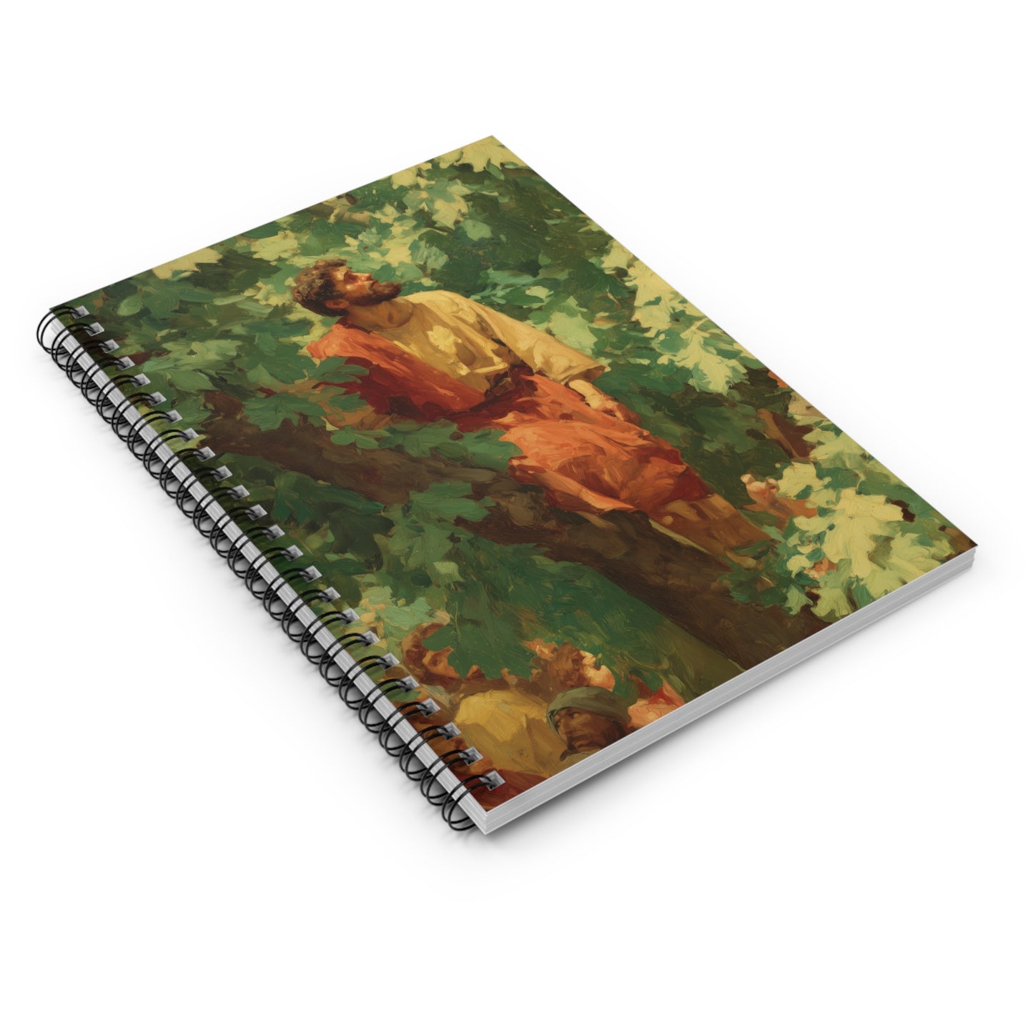 Zacchaeus - Sanctified Souls Art - Religious Based Notebook - Spiral Notebook