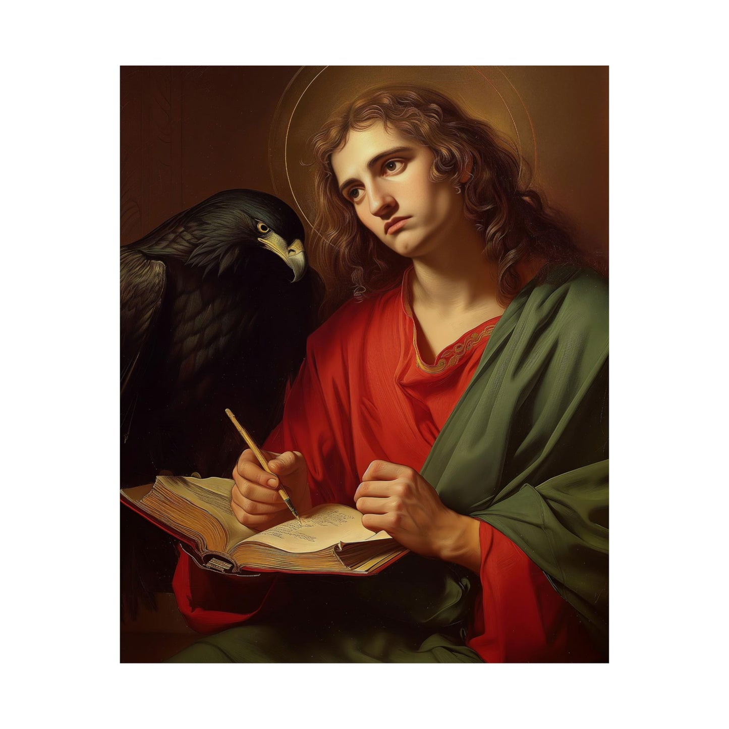 Saint John the Apostle - Sanctified Souls Print - Multiple Sizes - Premium Matte Vertical Posters