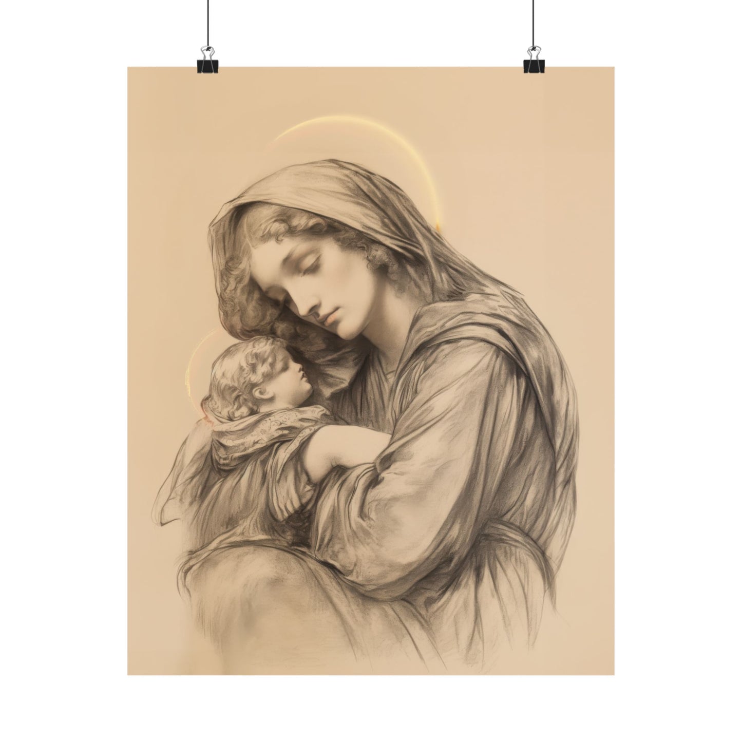 Grace Unveiled - The Nativity of the Virgin Mary - Sanctified Souls Print - Multiple Sizes - Premium Posters - Catholic Art - Christian