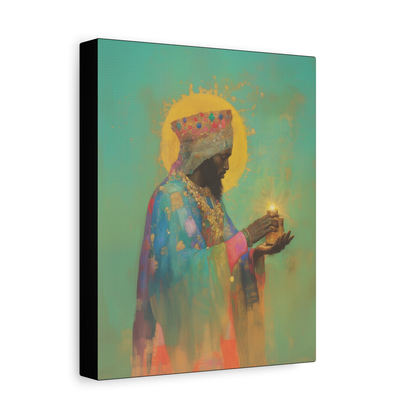 Balthazar and the Gift of Foretold Sorrow - 3 Wise Men - Gallery Wrapped Canvas - Print - Religious Art for your Home - Catholic