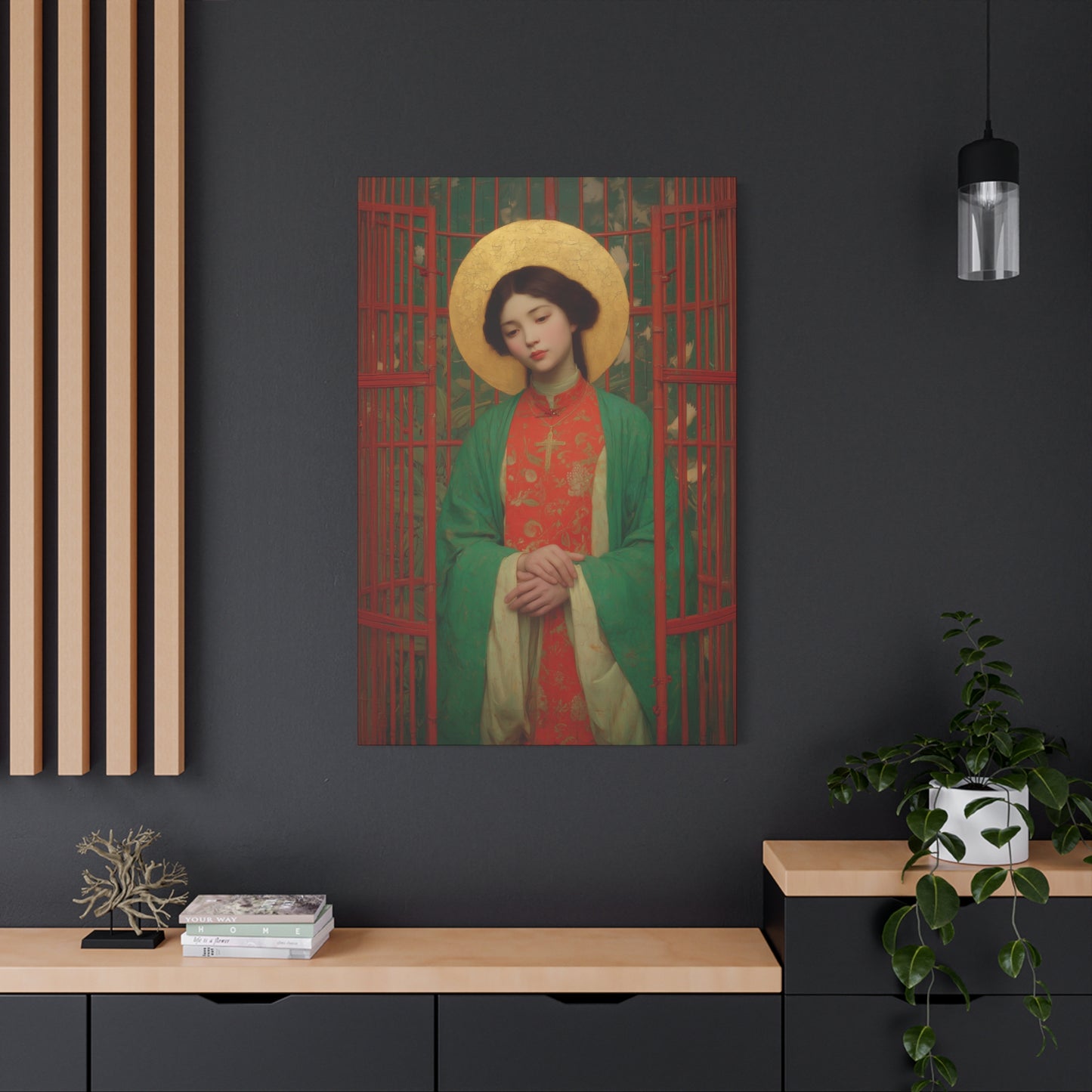 Saint Agnes Tsao Kou Ying -  Museum Wrapped Canvas - Sanctified Souls Print - Religious Art for your Home - Catholic Patron Saint Art