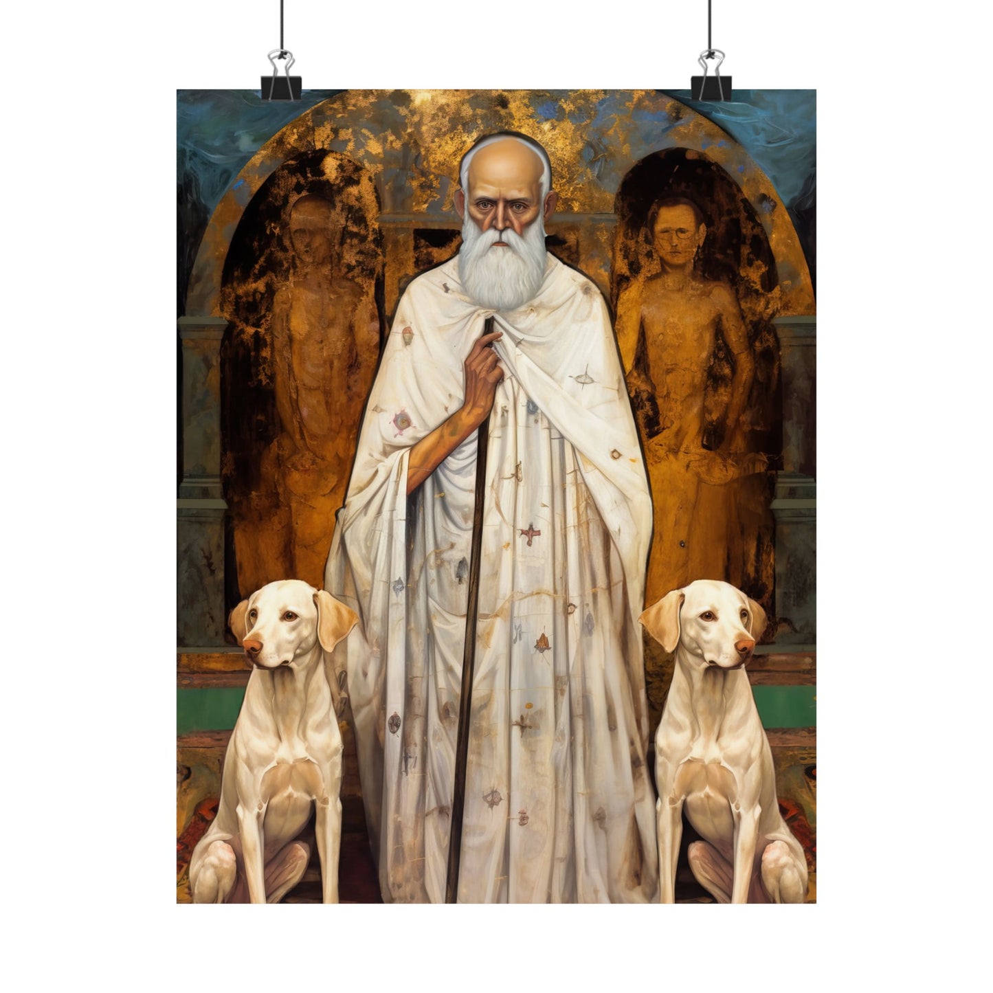 Saint Lazarus of Bethany - Sanctified Souls Print - Multiple Sizes - Premium Matte Vertical Posters