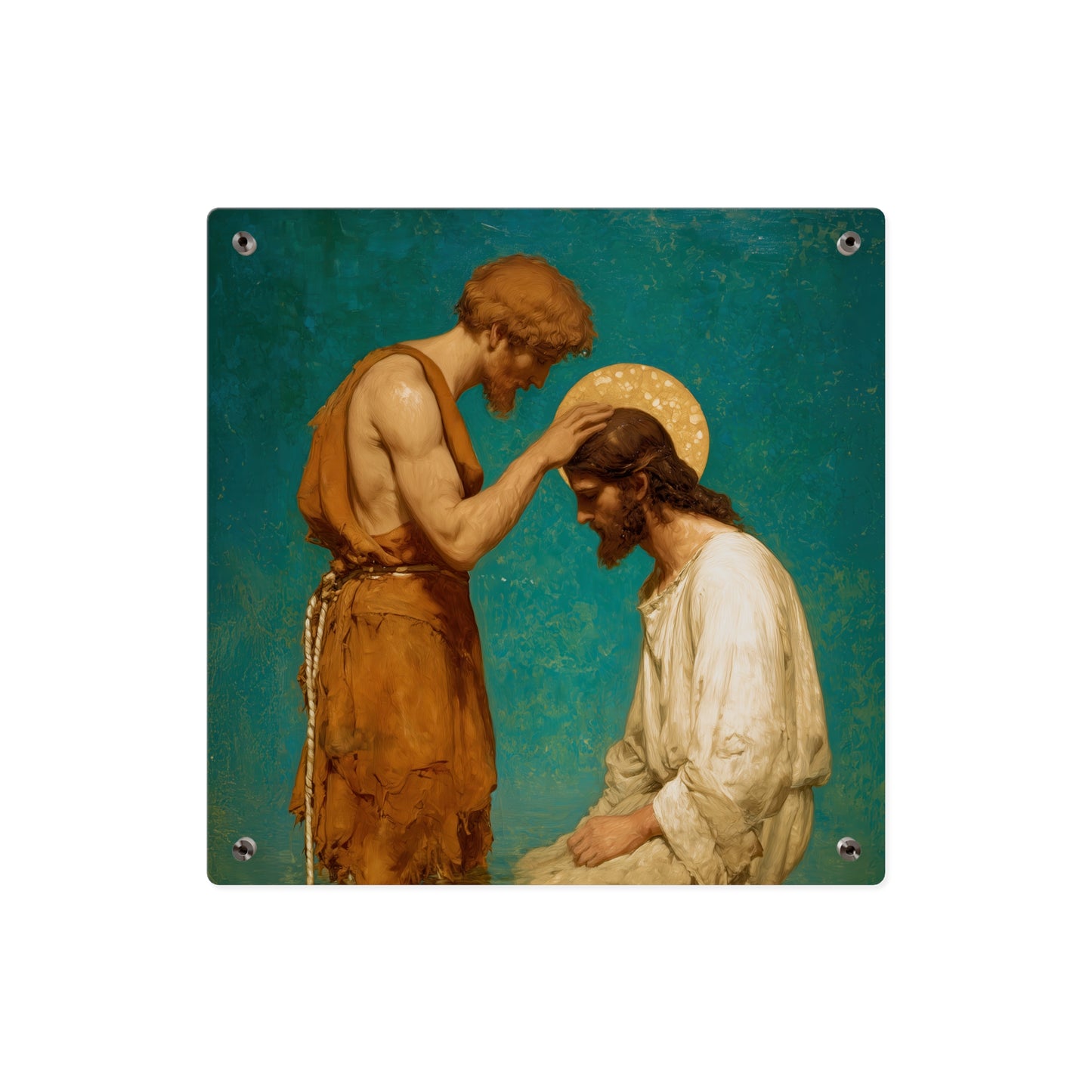 Saint John the Baptist, The Prophet and the Promise - Acrylic Wall Art Panel - Ready to Hang Acrylic Print - Catholic Saint Art