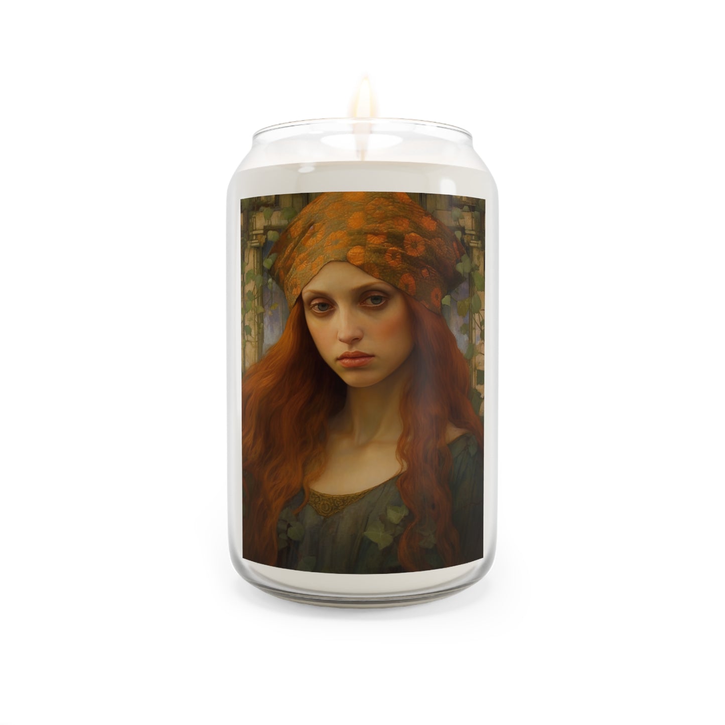 Gaze of Devotion : Mary Magdalene Scented Prayer Candle, 13.75oz - Tall Size - Religious Prayer Candle - Catholic Art