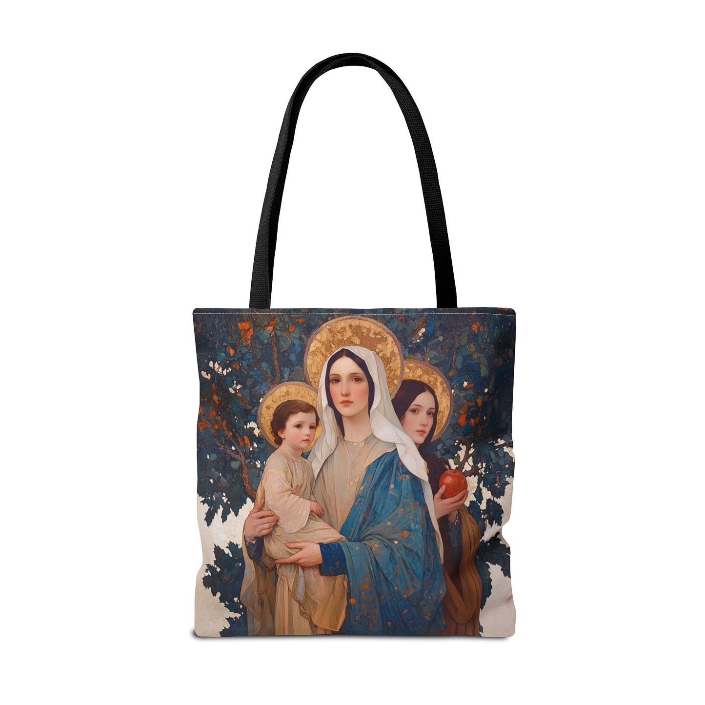 New Eve / Mary, The New Eve - Mother Mary Title - Marian Art - Tote Bag - Large Medium Small Faith Art Bag - Tote Purse
