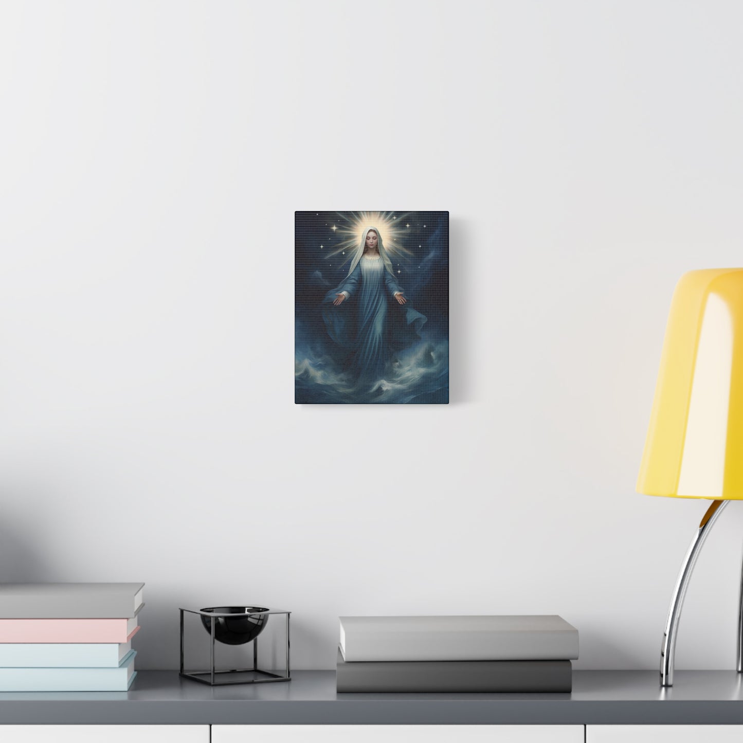 Our Lady Star of the Sea Canvas Print - Multiple Sizes - Catholic Home art - Museum Wrapped Canvas - Stella Maris
