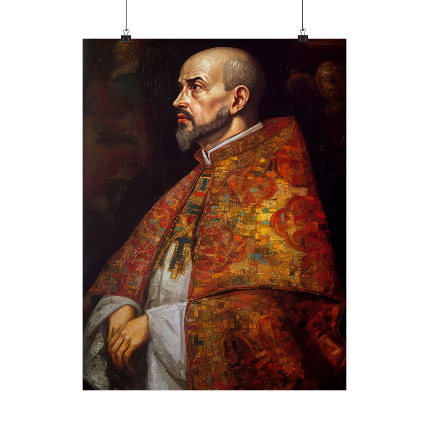 Saint Ignatius of Loyola - Sanctified Souls Print - Multiple Sizes - Premium Matte Vertical Posters