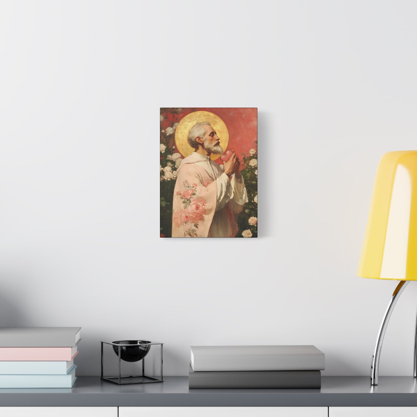 Saint Valentine - Multiple Sizes - Catholic Home art - Museum Wrapped Canvas - Sanctified Souls Print - Catholic Saint Art