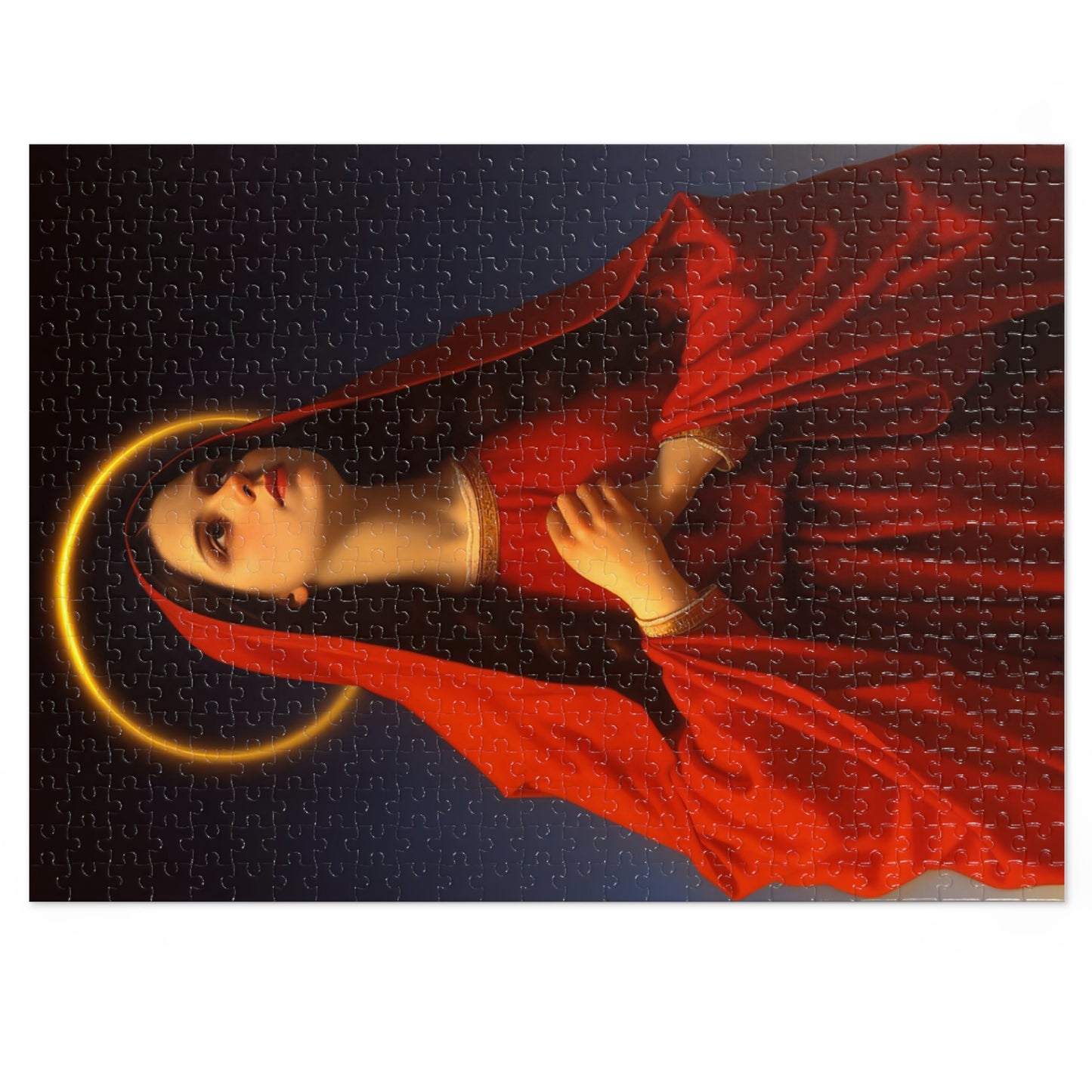 Mary the Blessed Virgin - Puzzle and Keepsake Tin - Religious Jigsaw Puzzle (30, 110, 252, 500,1000-Piece) - Religious Puzzle