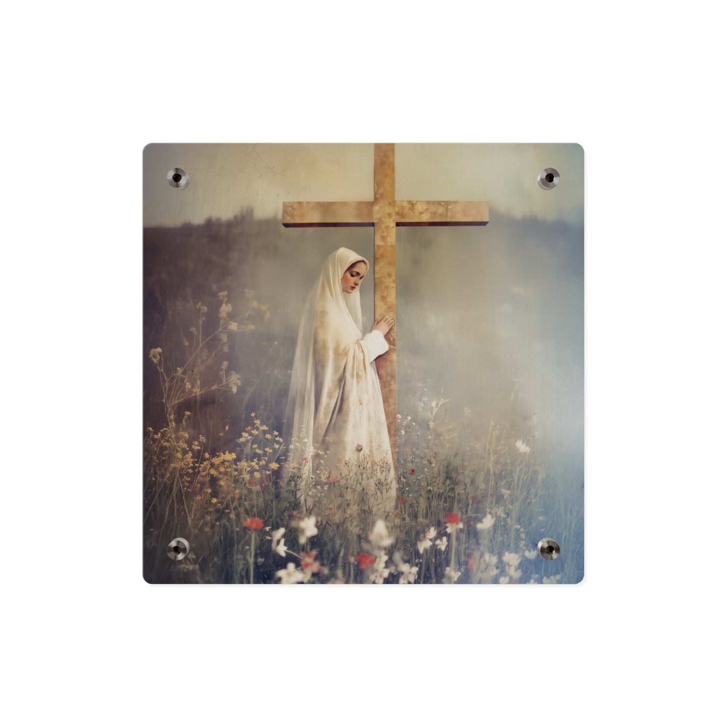 The Feast of the Exaltation of the Holy Cross Wall Art Panel - Ready to Hang Acrylic Print - Catholic Saint Art - Patron Saint Print