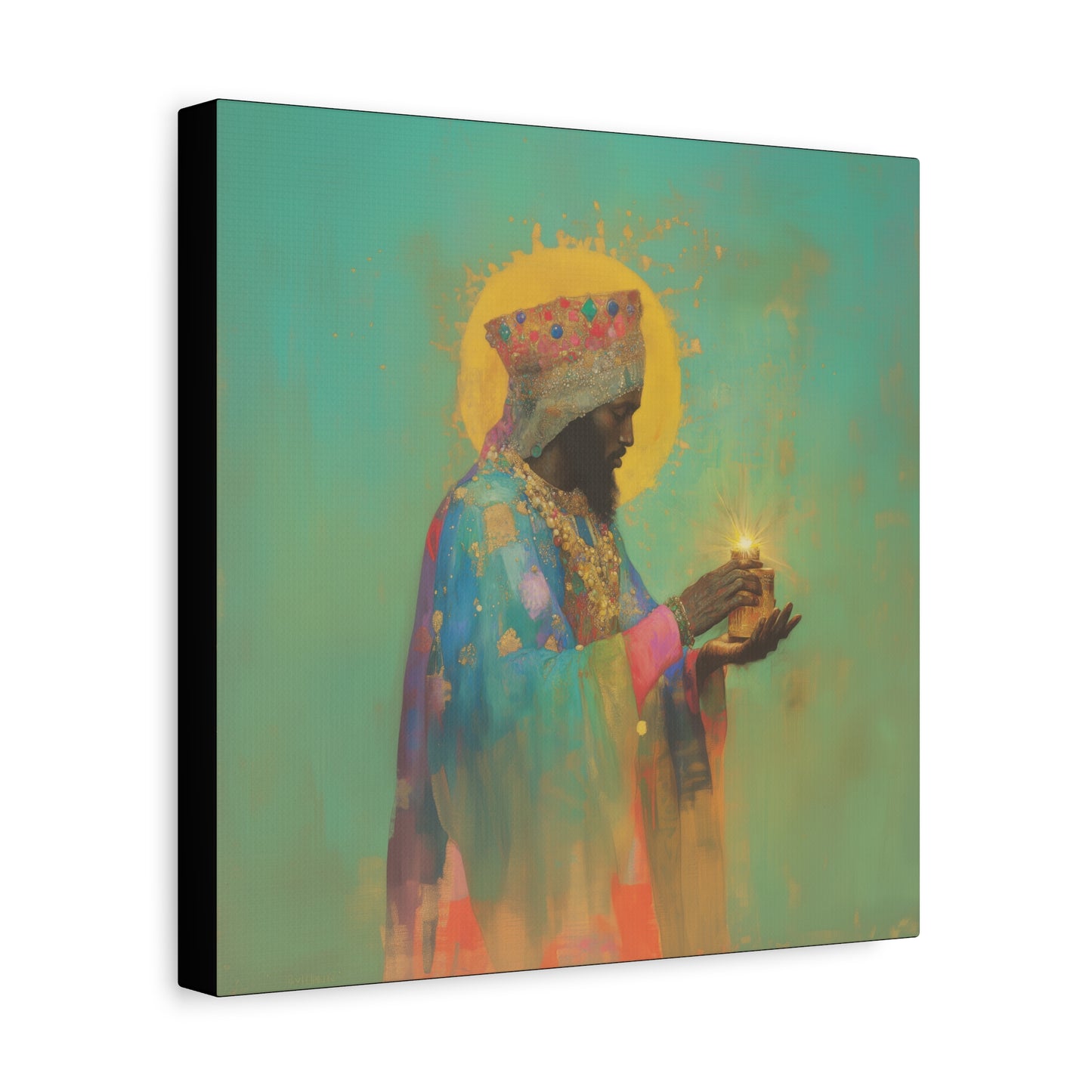 Balthazar and the Gift of Foretold Sorrow - 3 Wise Men - Gallery Wrapped Canvas - Print - Religious Art for your Home - Catholic