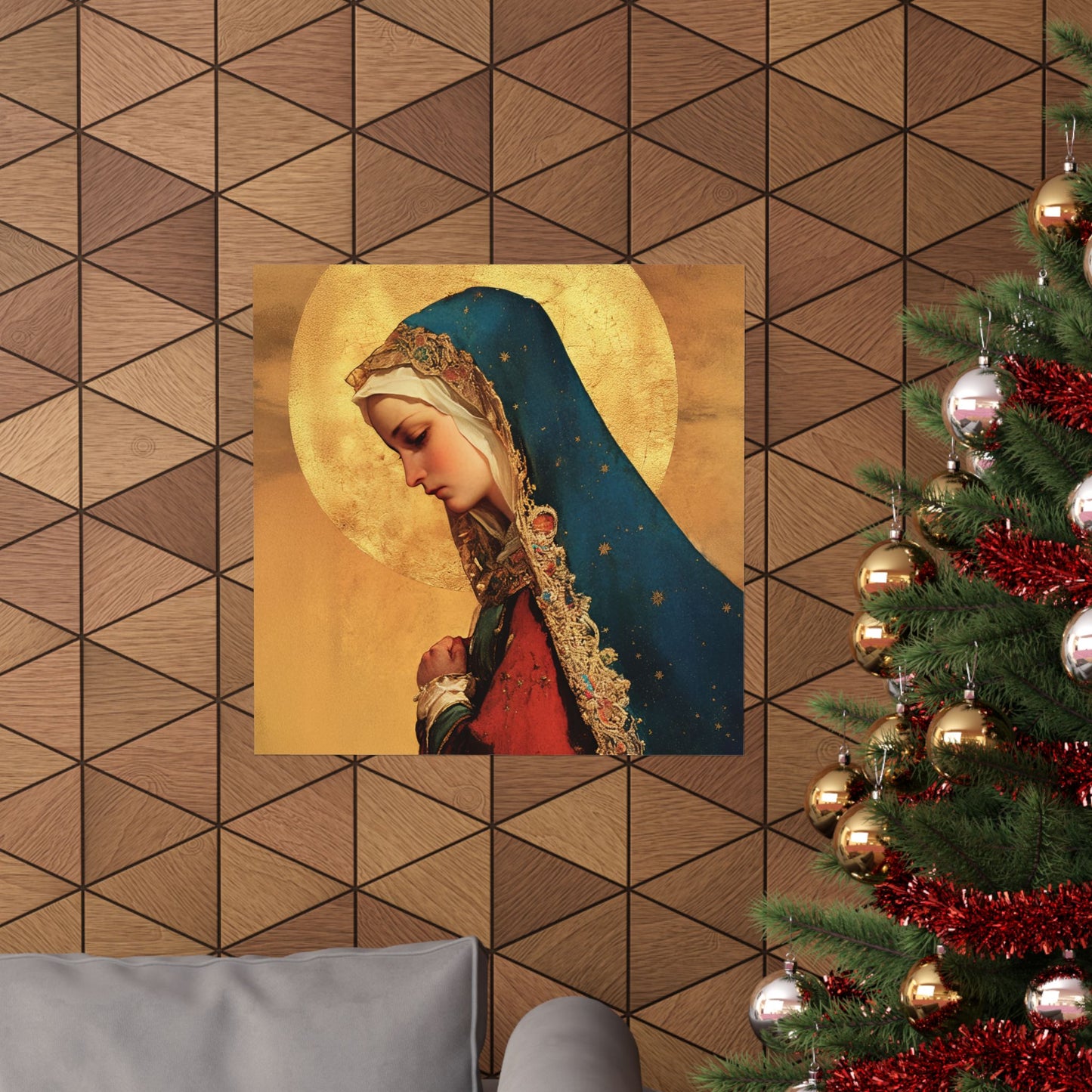 Our Lady of Mercy / Our Lady of Ransom -  Catholic Art - Multiple Sizes - Premium Posters - Catholic Art - Christian Home - Mother Mary