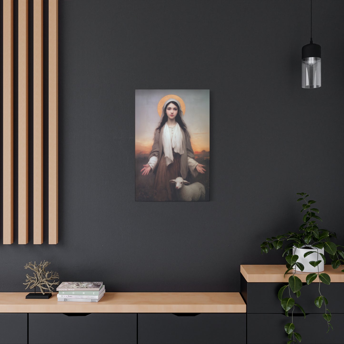 Saint Germaine Cousin - Gallery Wrapped Canvas - Print - Religious Art for your Home - Catholic Art