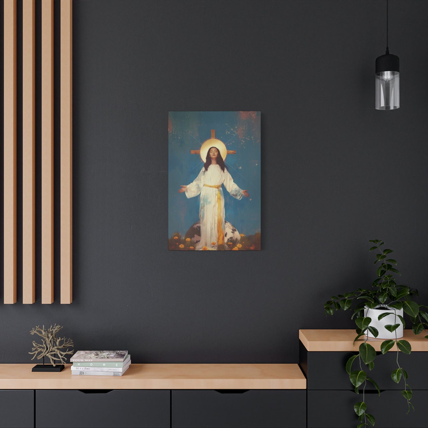 Our Lady of Akita - Mother Mary - Gallery Wrapped Canvas - Print - Religious Art for your Home - Catholic