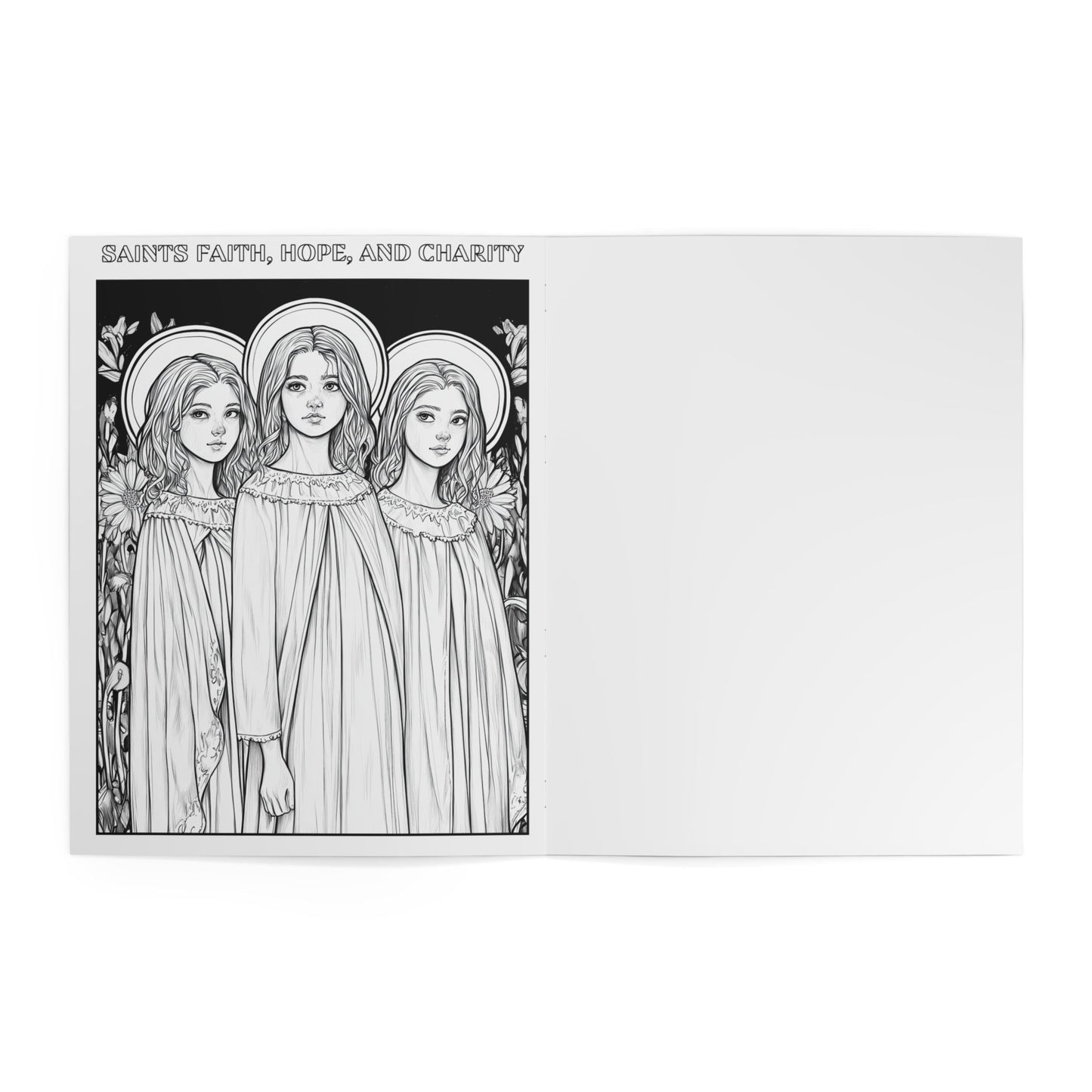 Catholic Saints Coloring Book for Kids | Christian Saint Coloring Pages | Homeschool Catholic Gift | Religious Coloring Book