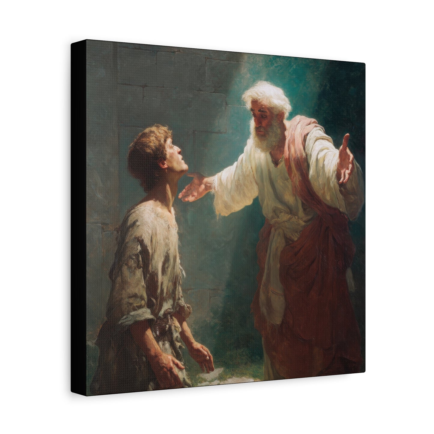 Homecoming of the Prodigal Son - Gallery Wrapped Canvas - Print - Religious Art for your Home - Catholic Art Print