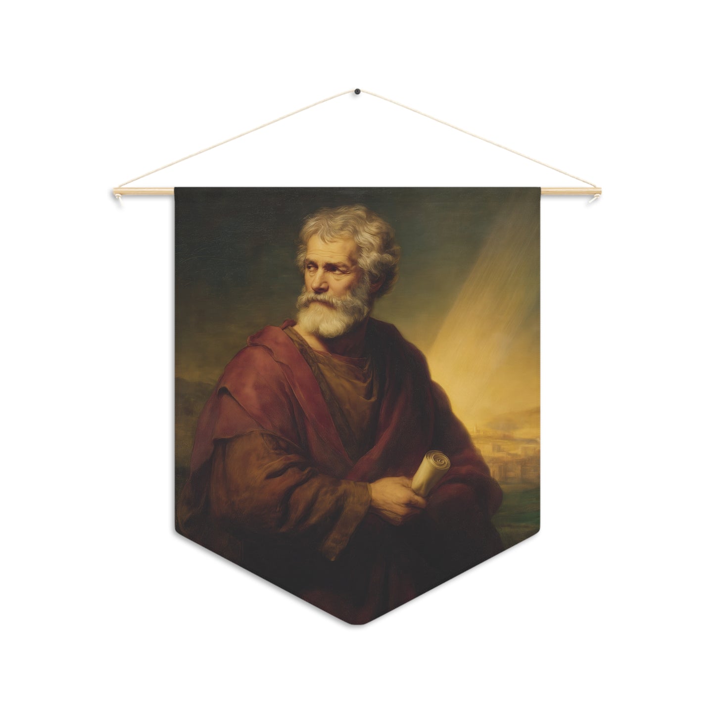 Saint Philip the Apostle Pennant / Banner / Wall Hanging - Prayer room art - 18" x 21" - Catholic prayer Religious - Large Banner