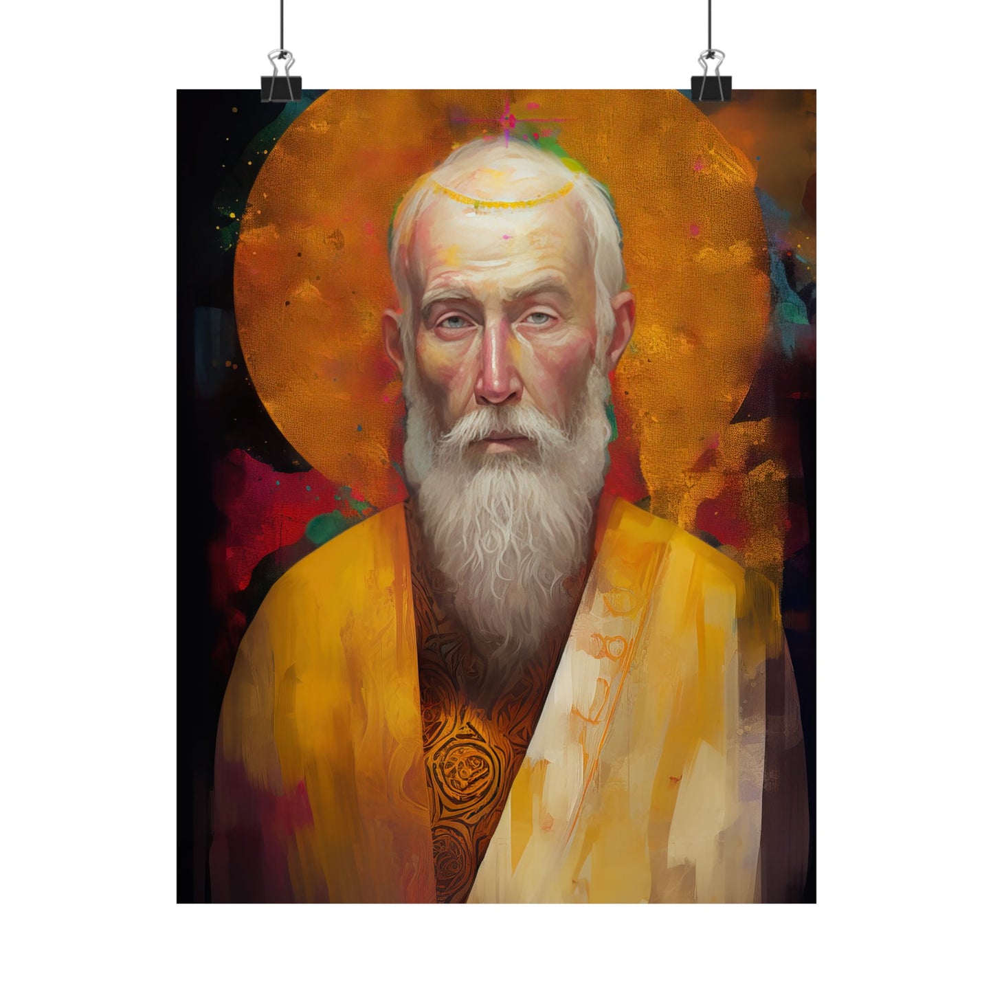 Saint Simon the Apostle Print - Sanctified Souls Print - Multiple Sizes - Premium Matte Vertical Posters