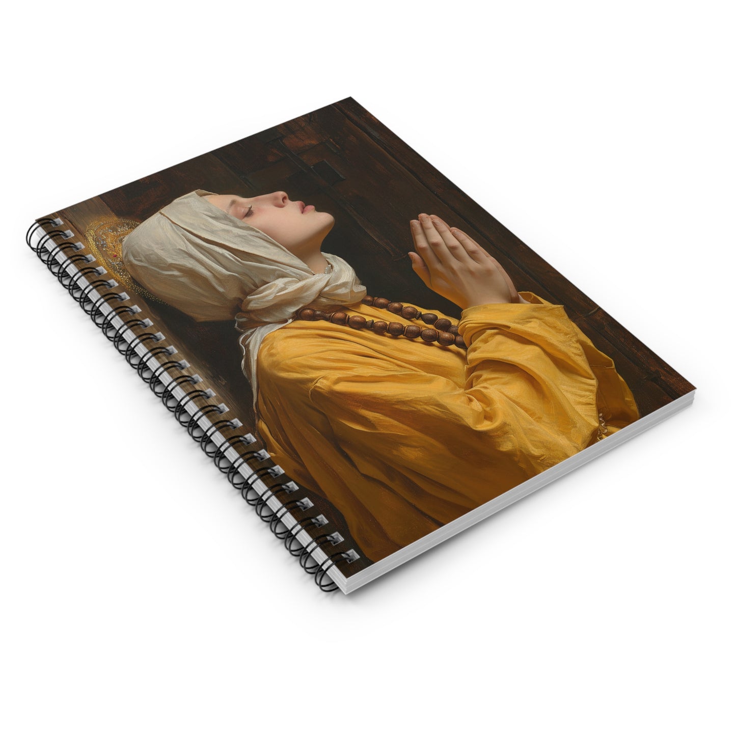 Saint Yvette of Huy Journal - Sanctified Souls Art - Religious Based Notebook - Spiral Notebook - Ruled Line