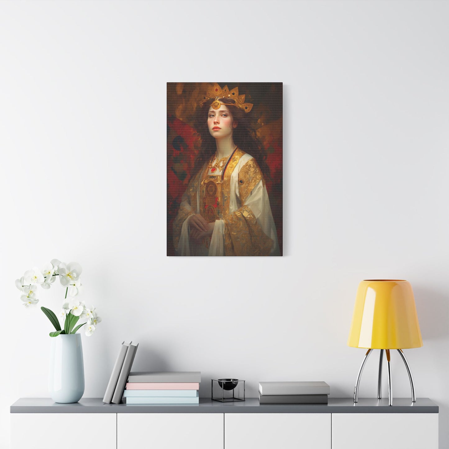 Saint Barbara Canvas Print - Multiple Sizes - Catholic Home art - Museum Wrapped Canvas - Sanctified Souls Print