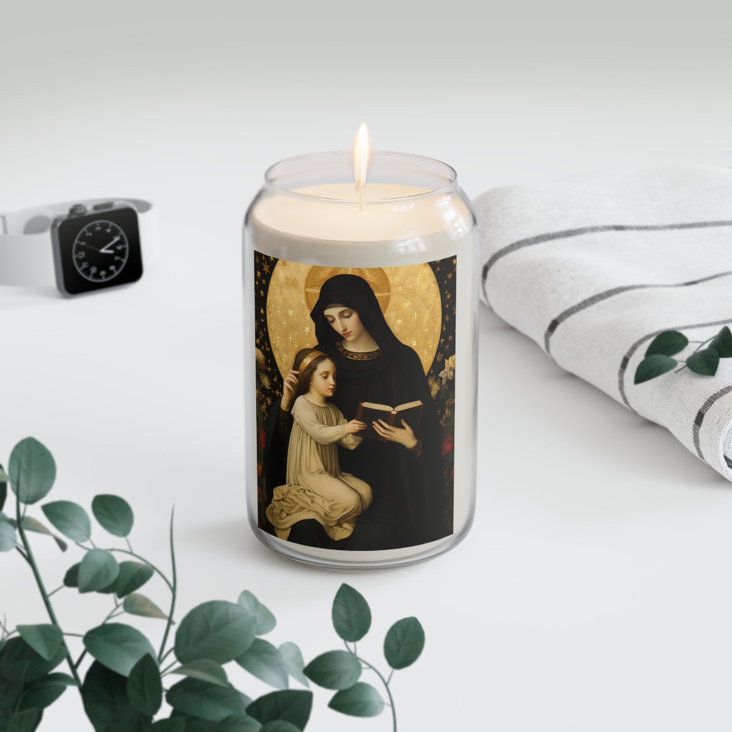 Saint Marcellina - Scented Prayer Candle, 13.75oz - Tall Size - Religious Prayer Candle - Catholic Art