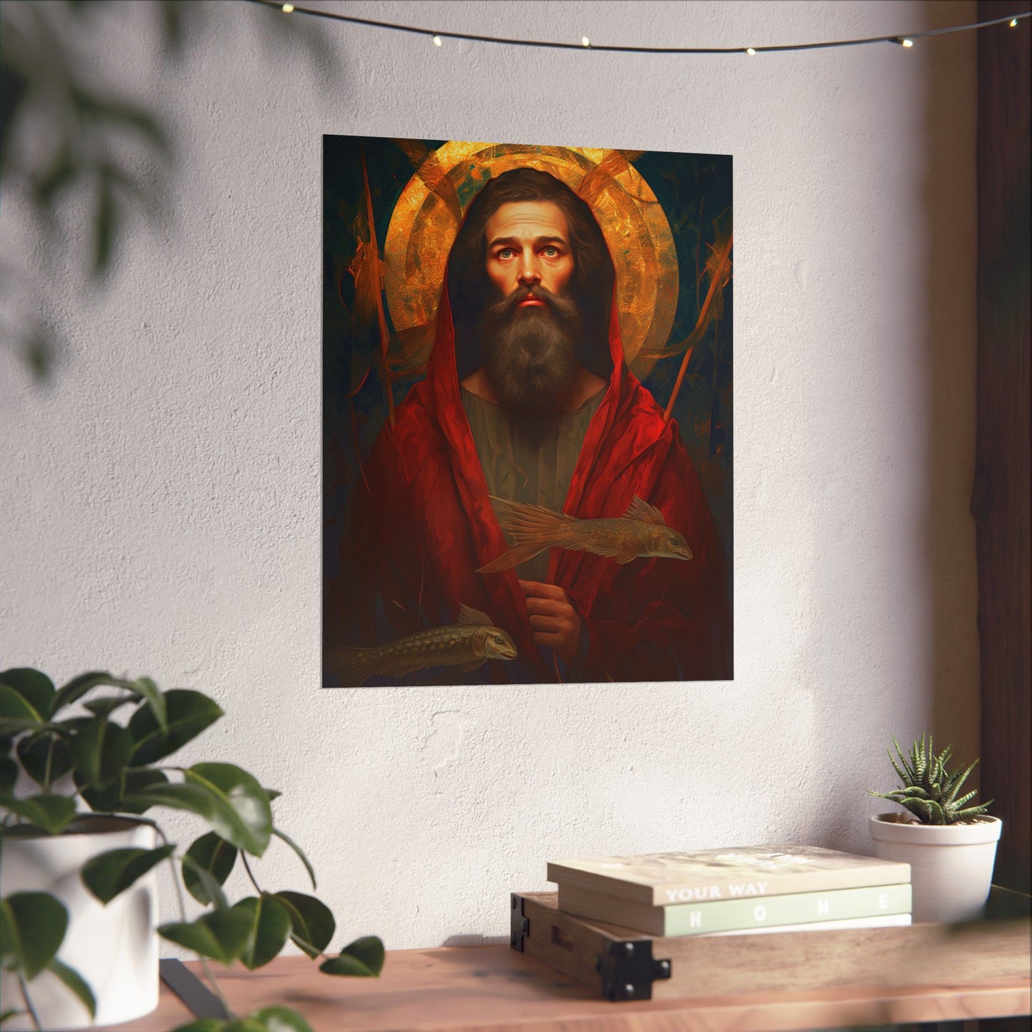 Saint Andrew the Apostle Print - Sanctified Souls Print - Multiple Sizes - Premium Matte Vertical Posters