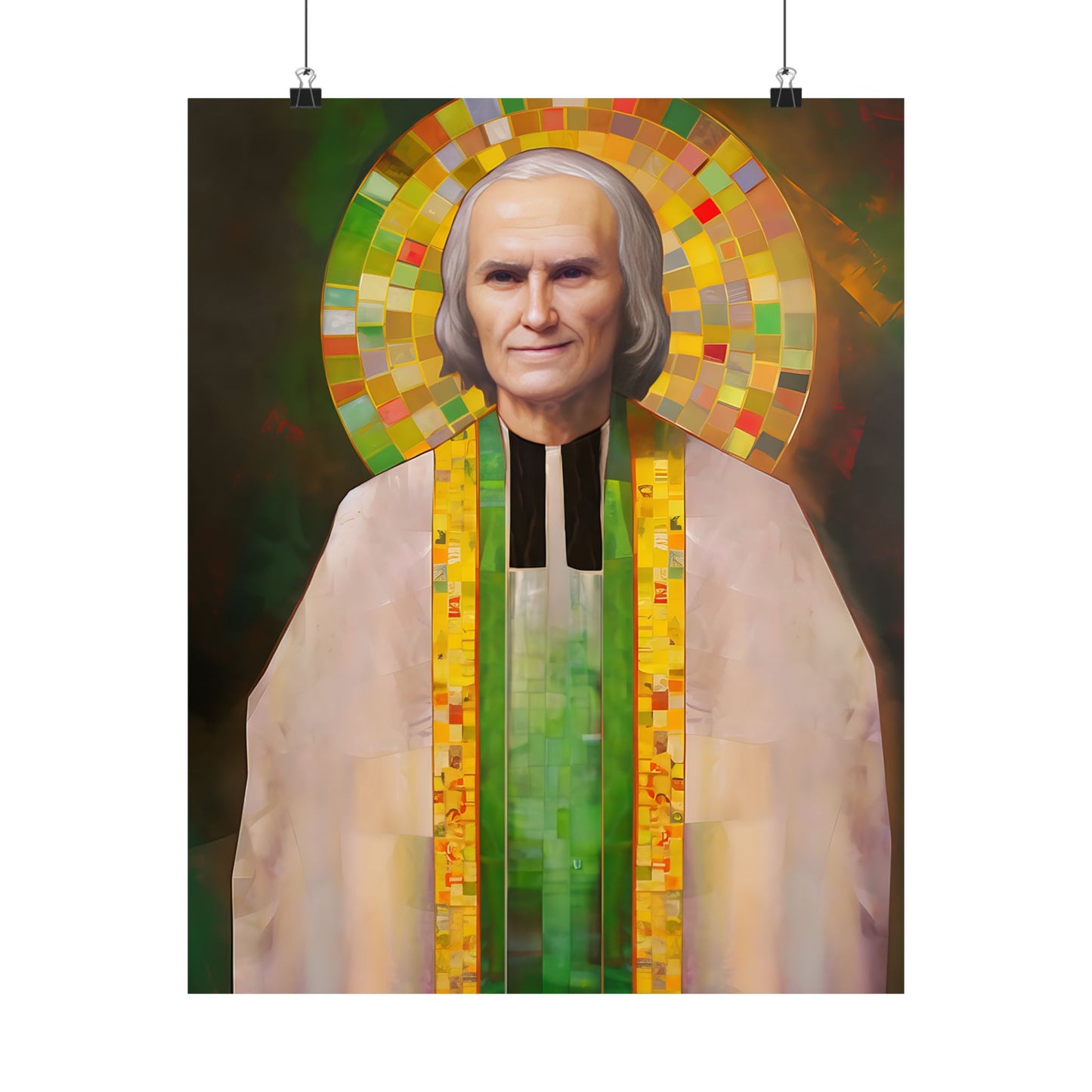 Saint John Vianney - Sanctified Souls Print - Multiple Sizes - Premium Matte Vertical Posters - Catholic Art - Religious Poster