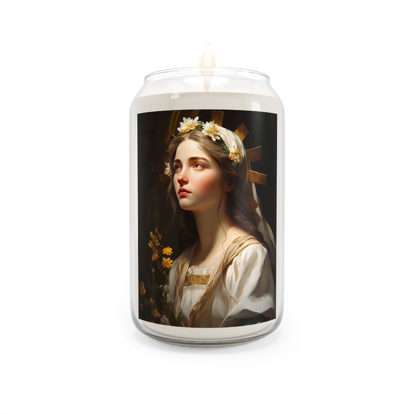 Saint Zita of Lucca - Scented Prayer Candle, 13.75oz - Tall Size - Religious Prayer Candle - Catholic Art