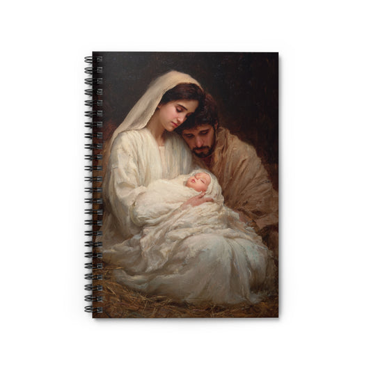 The Quiet Kingdom of the Holy Family - Sanctified Souls Art - Religious Based Notebook - Spiral Notebook