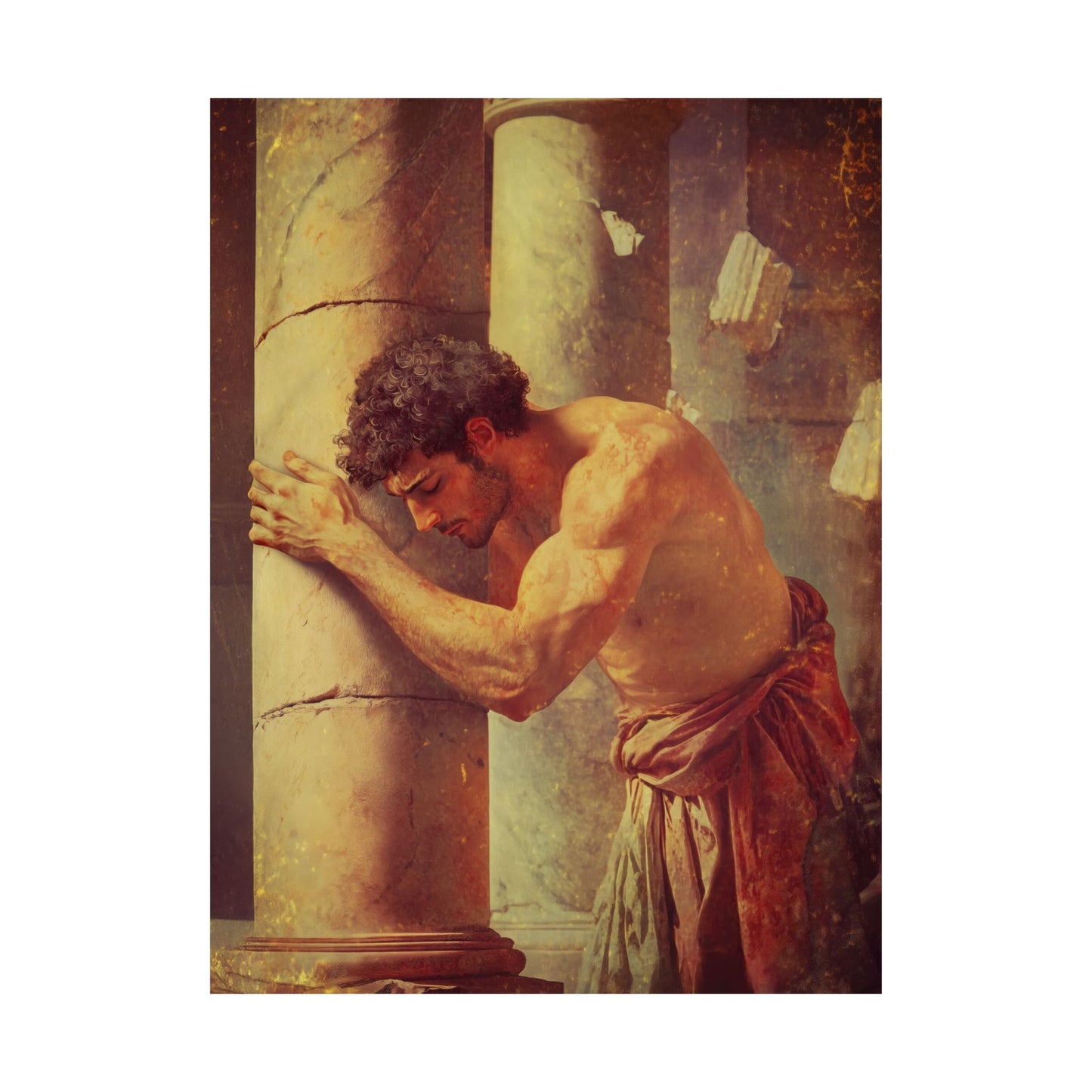Samson - Sanctified Souls Print - Multiple Sizes - Premium Matte Vertical Posters - Catholic Christian Home Decor Art