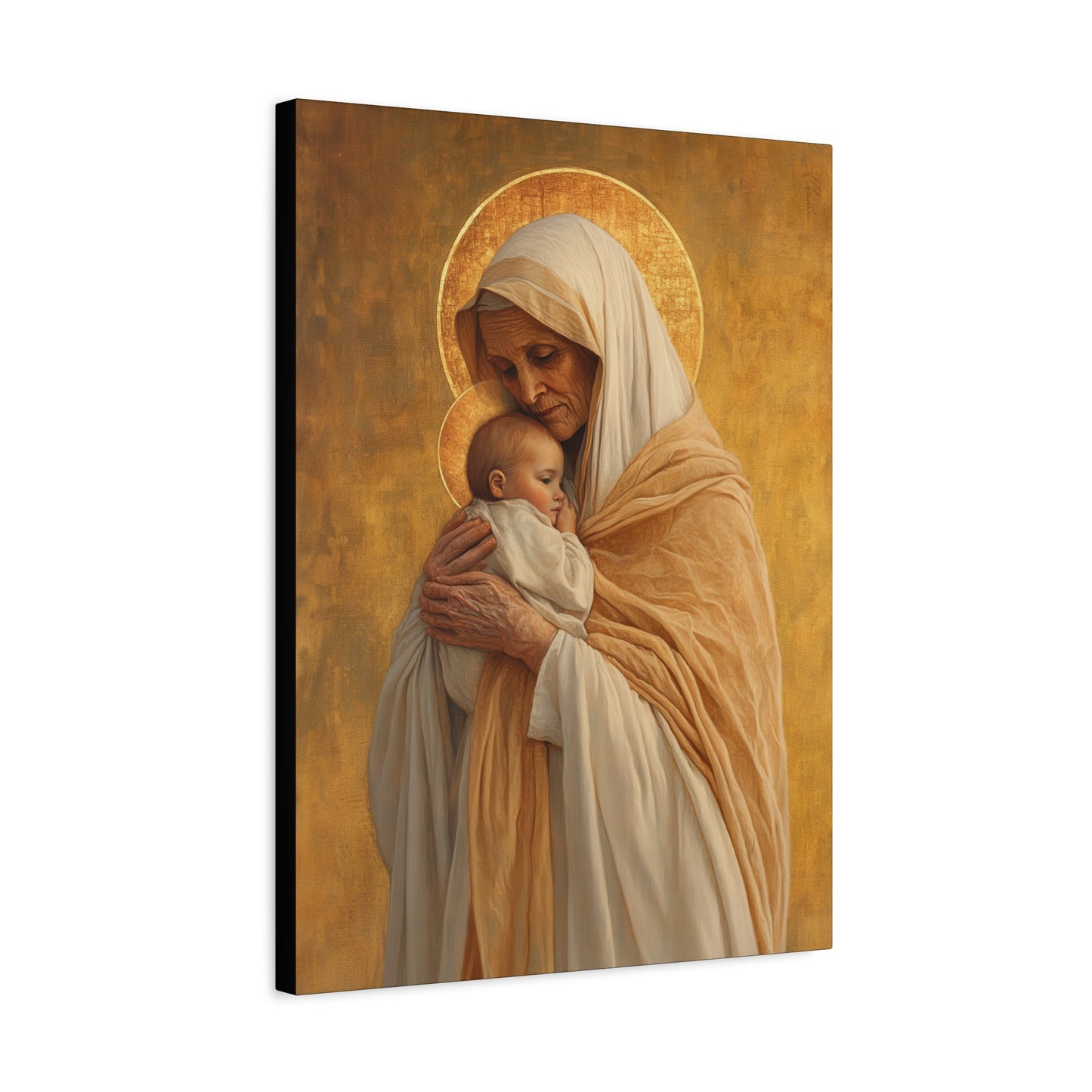 Saint Anna the Prophetess - Museum Wrapped Canvas - Print - Religious Art for your Home - Christian print - Prayer Room Art - Catholic