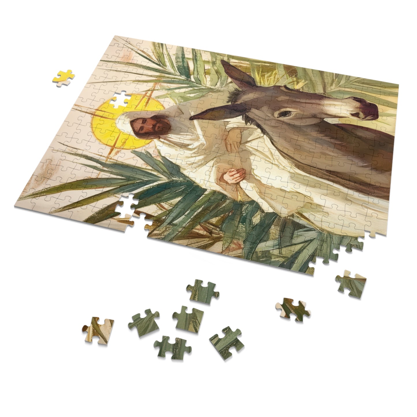 Benedictus Qui Venit (Blessed is He who comes) - Puzzle and Keepsake Tin - Religious Jigsaw Puzzle (30, 110, 252, 500,1000-Piece)