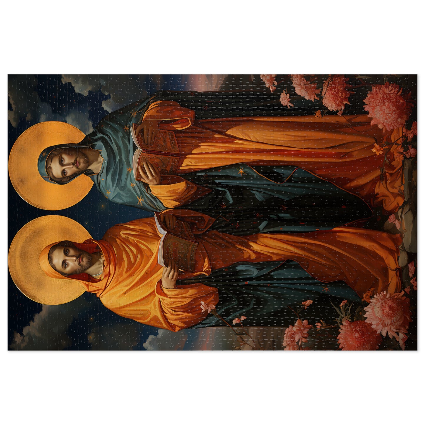 Saints Cosmas and Damian - Puzzle and Keepsake Tin - Religious Jigsaw Puzzle (30, 110, 252, 500,1000-Piece) - Religious Puzzle