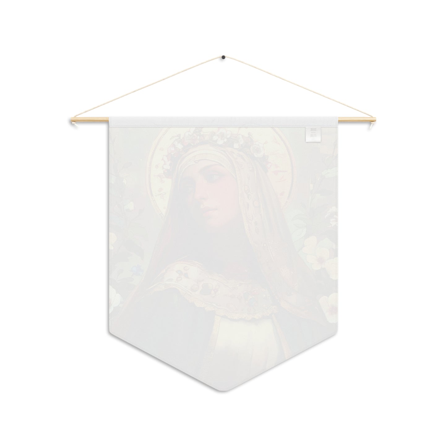 Saint Matilda of Germany Wall Banner / Wall Hanging - Prayer room art - Catholic Home Art - Large Saint Art - 18" x 21"
