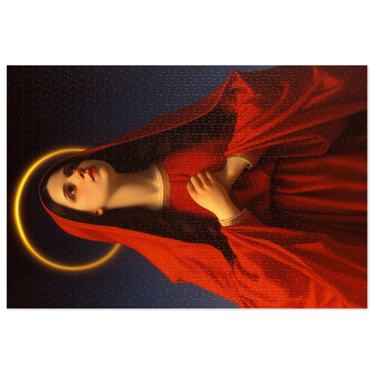 Mary the Blessed Virgin - Puzzle and Keepsake Tin - Religious Jigsaw Puzzle (30, 110, 252, 500,1000-Piece) - Religious Puzzle