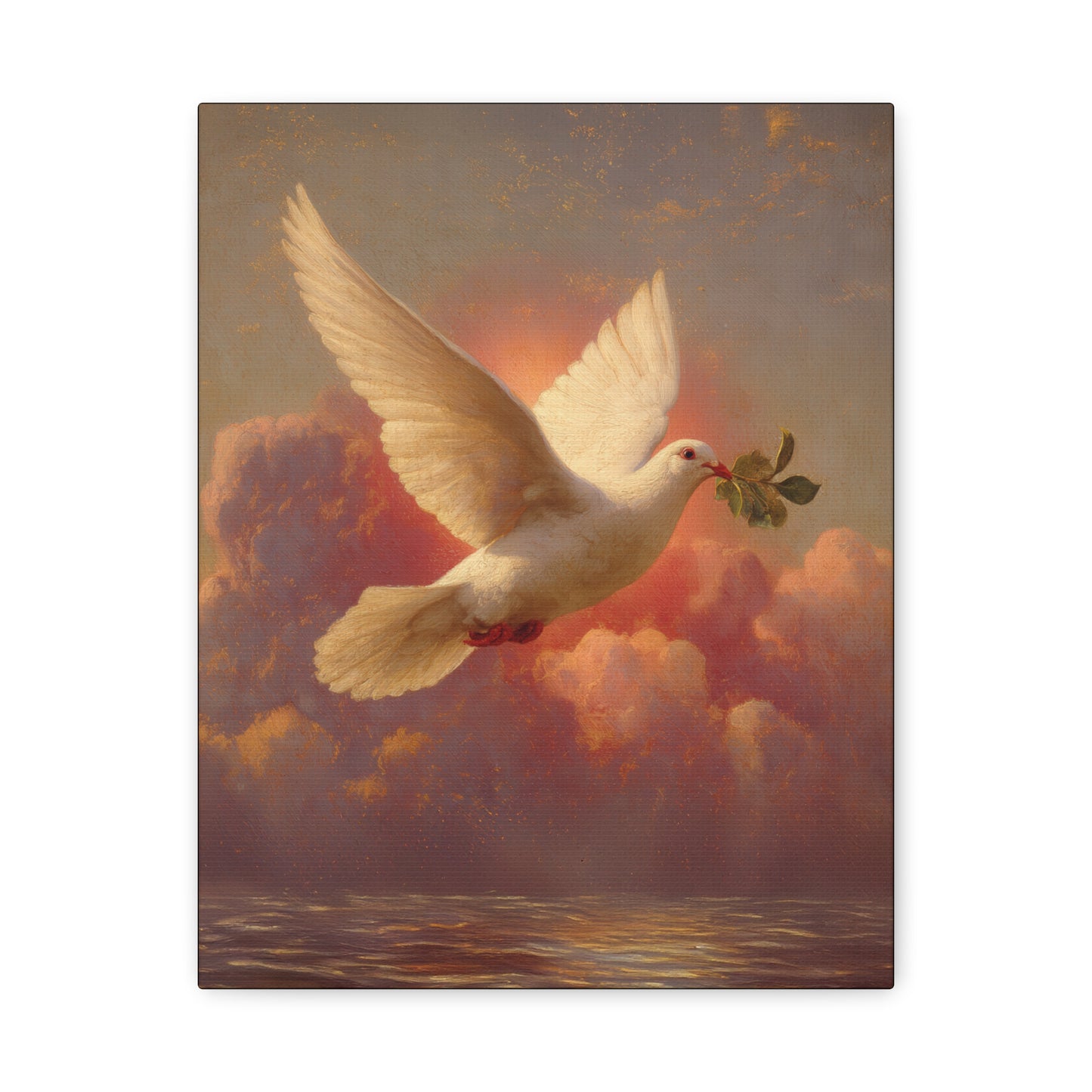 The Spirit Who Restored the Horizon - Holy Spirit - The Dove- Gallery Wrapped Canvas - Print - Religious Art for your Home - Catholic