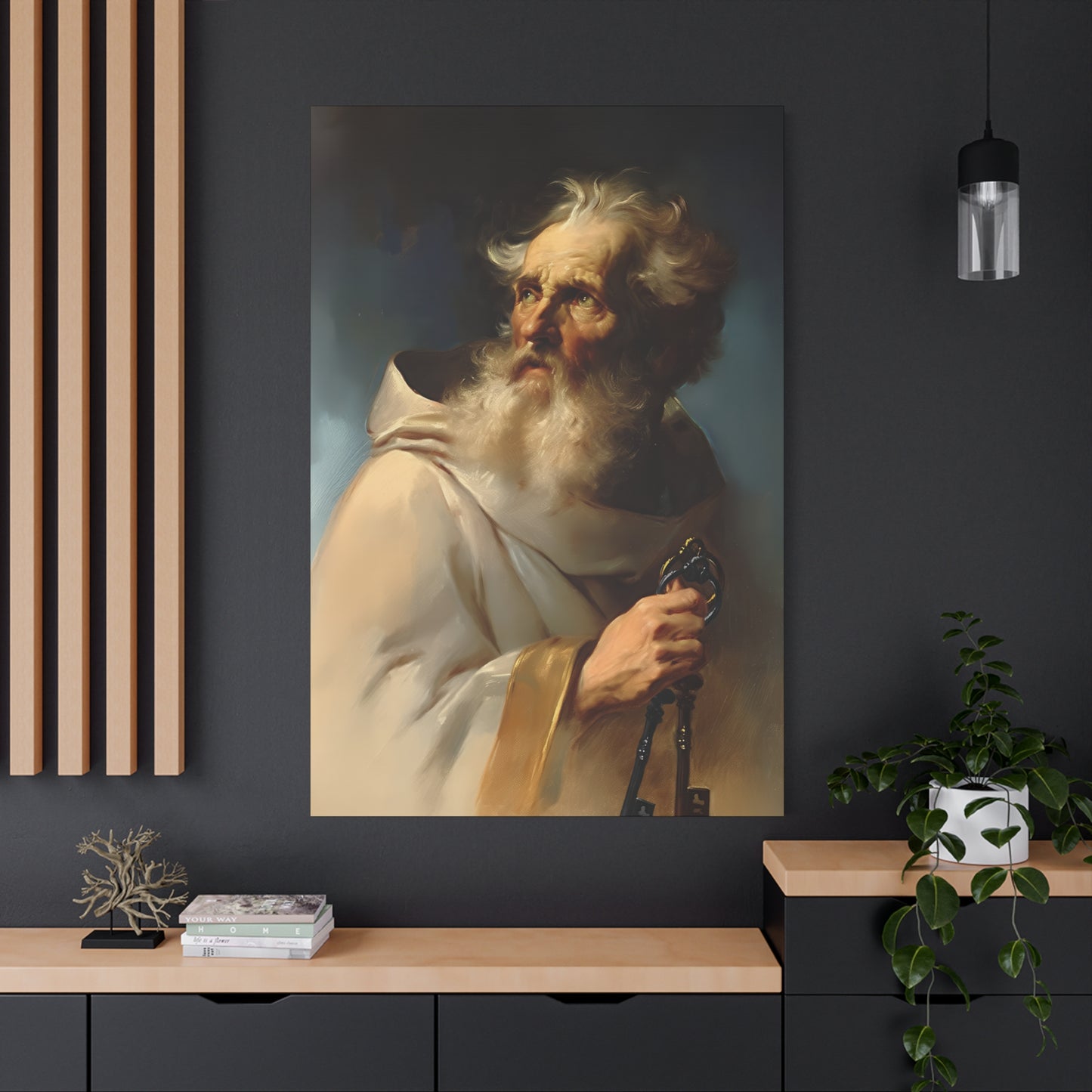 Saint Peter the Apostle - Museum Wrapped Canvas - Print - Religious Art for your Home - Christian print - Prayer Room - Catholic