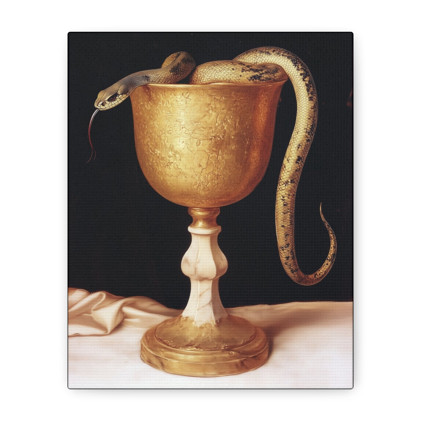 Saint John's Chalice - Gallery Wrapped Canvas - Print - Religious Art for your Home - Catholic