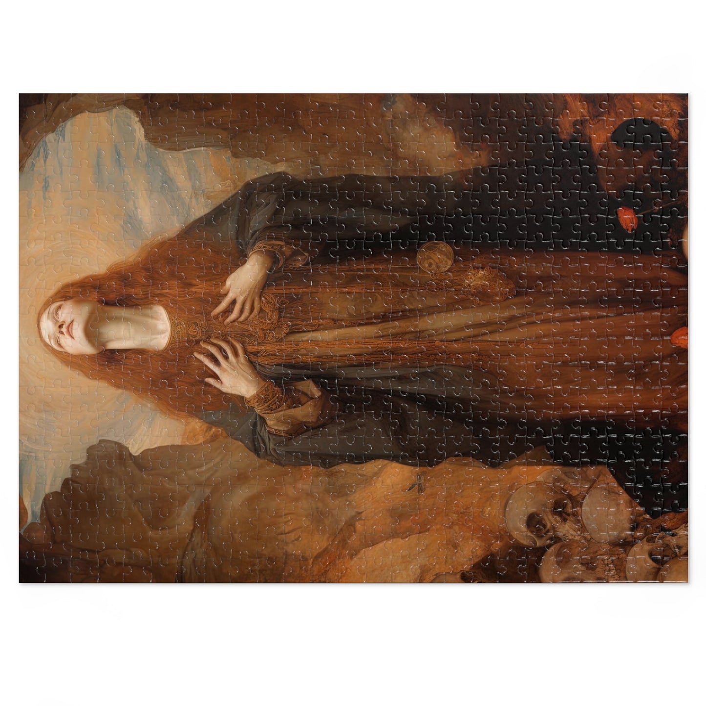 Saint Rosalia - Puzzle and Keepsake Tin - Religious Jigsaw Puzzle (30, 110, 252, 500,1000-Piece) - Religious Puzzle