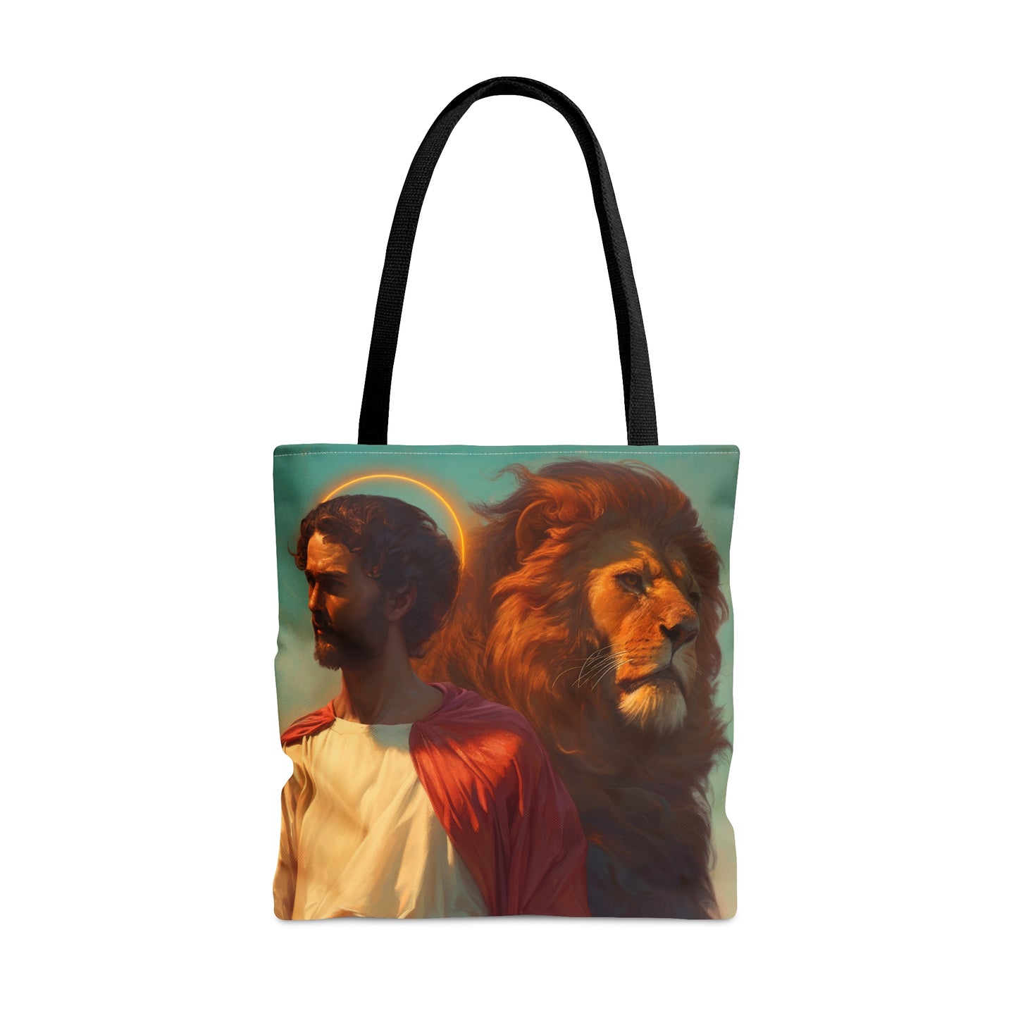 Saint Mark the Evangelist  Tote Bag - Large Medium Small Faith Art Bag - Catholic Faith Purse - Religious Carry All Reusable Tote Bag